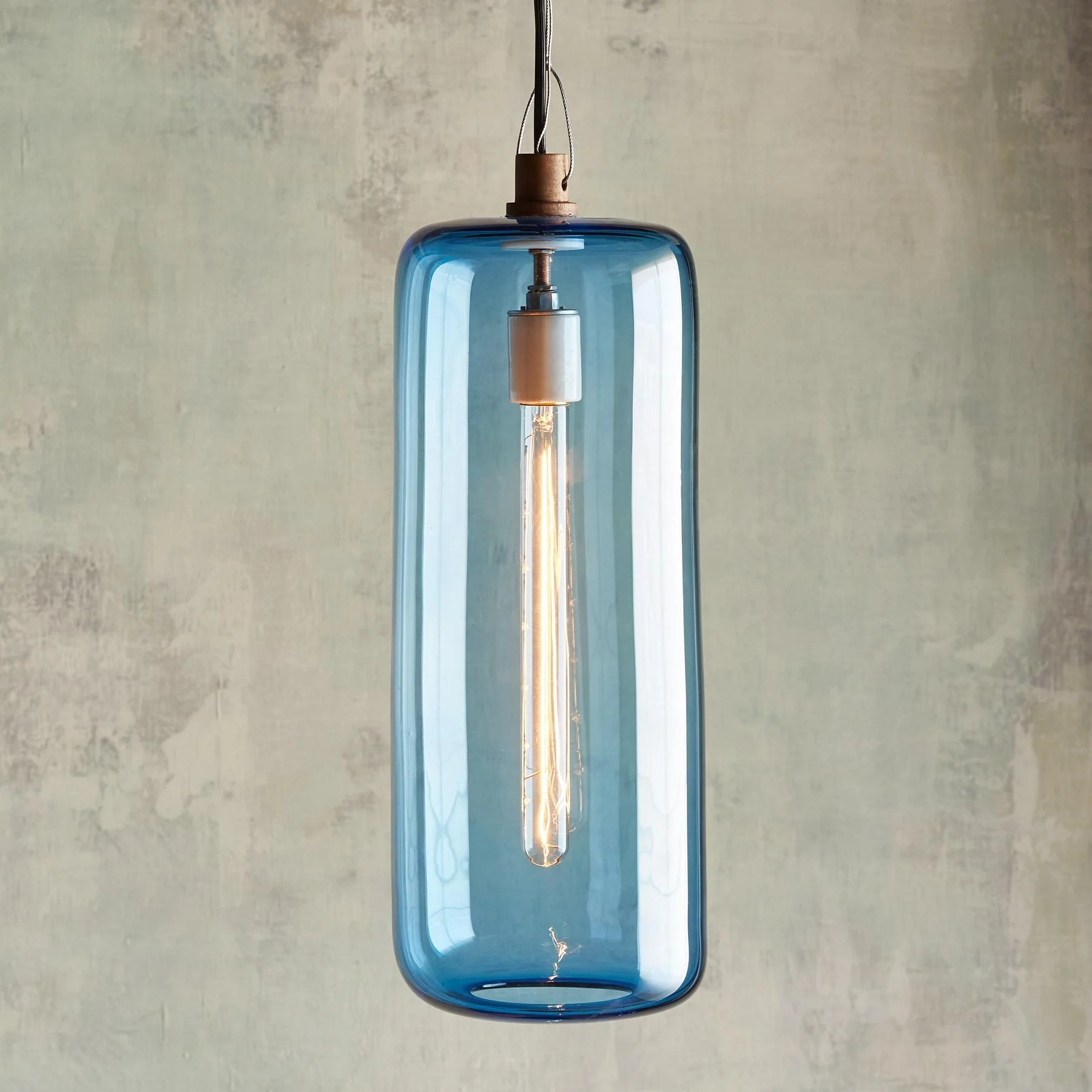 Salon Glass Cylinder Pendant