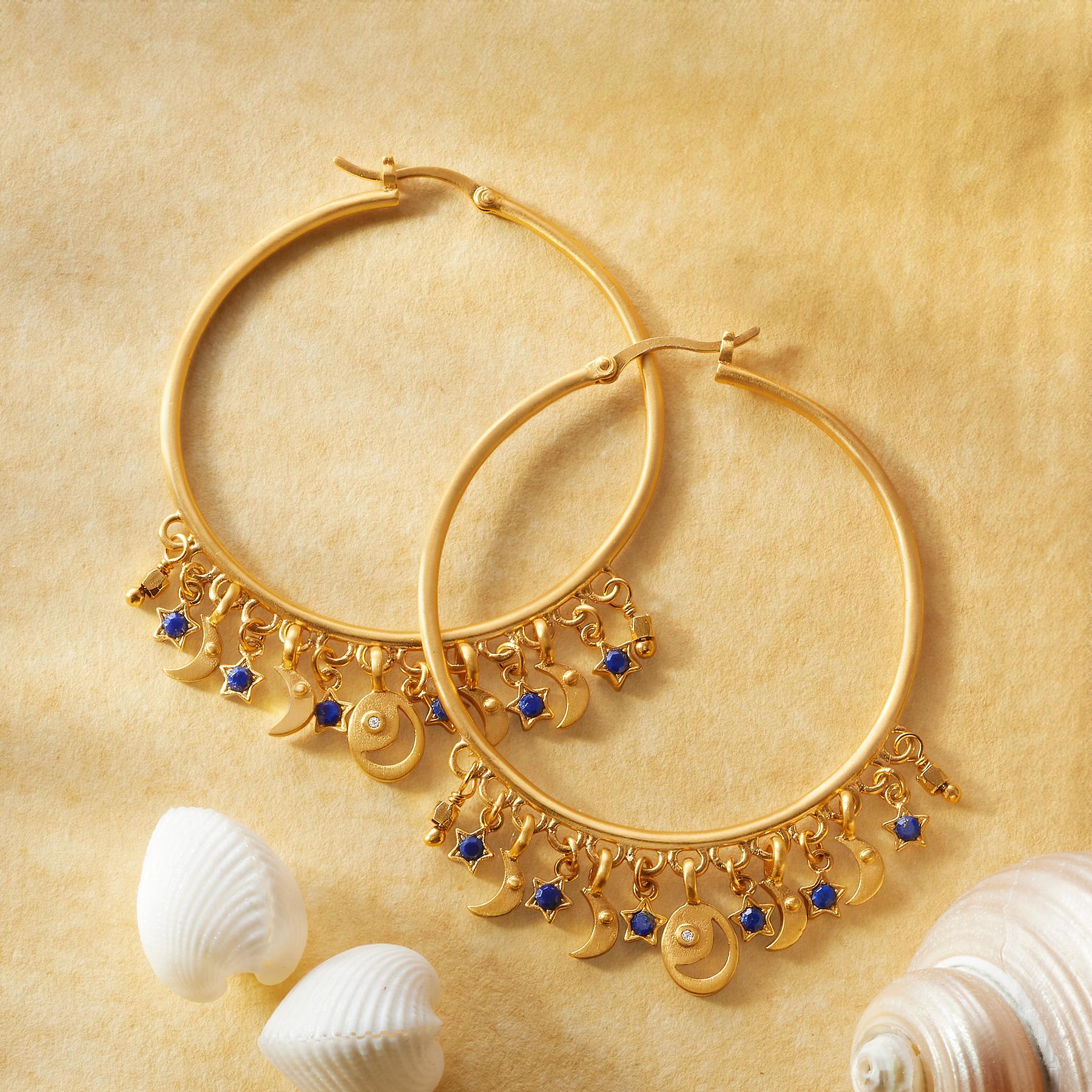 Moonstruck Hoop Earrings