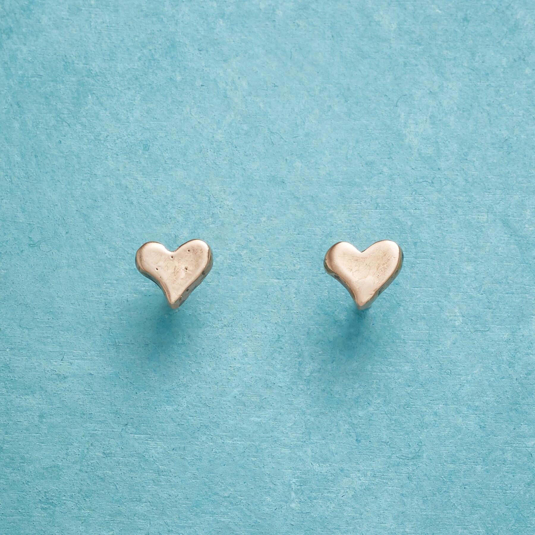 Rose Gold Precious Love Earrings