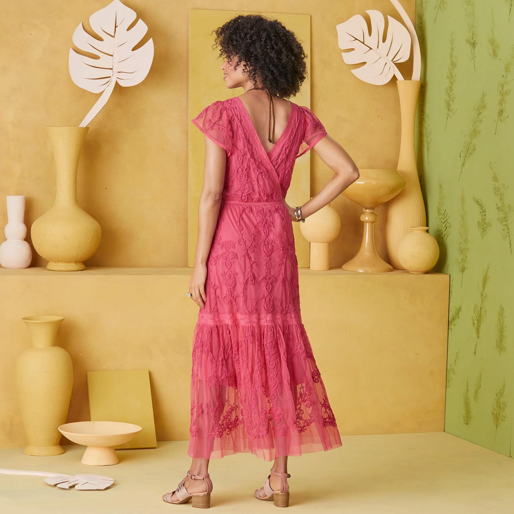 Josie Embroidered Dress, Petite