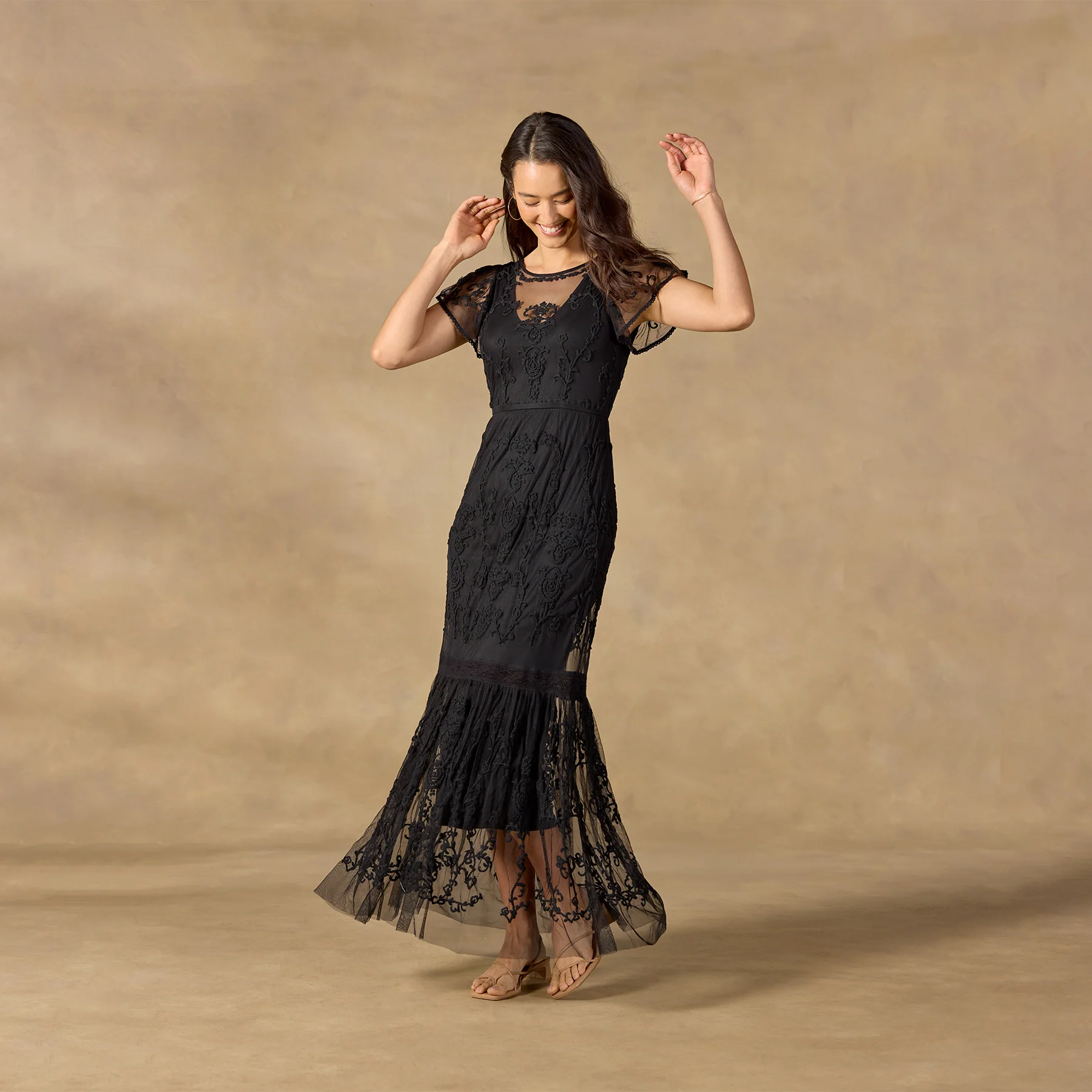 Mayfield Embroidered Dress, Petite