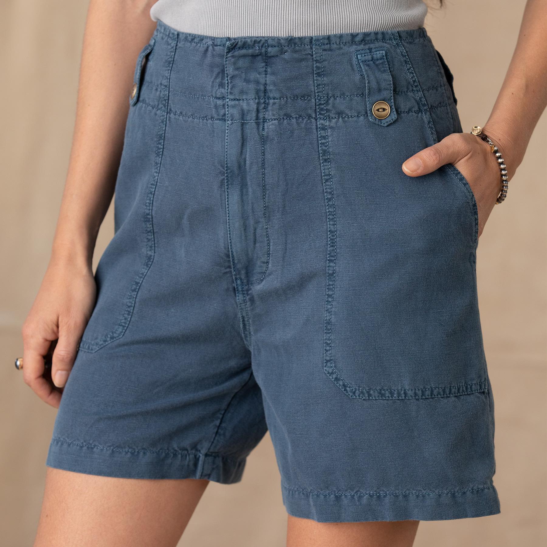 Mareesha Linen Shorts, Petite