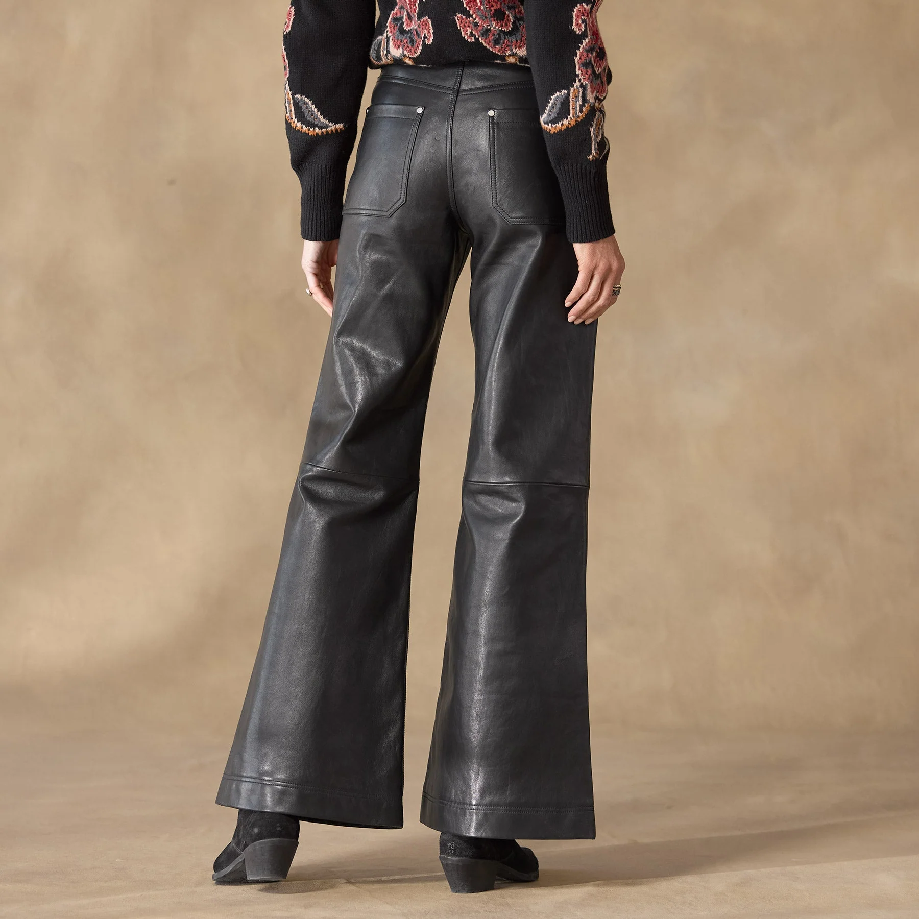 St Anton Wideleg Leather Pants