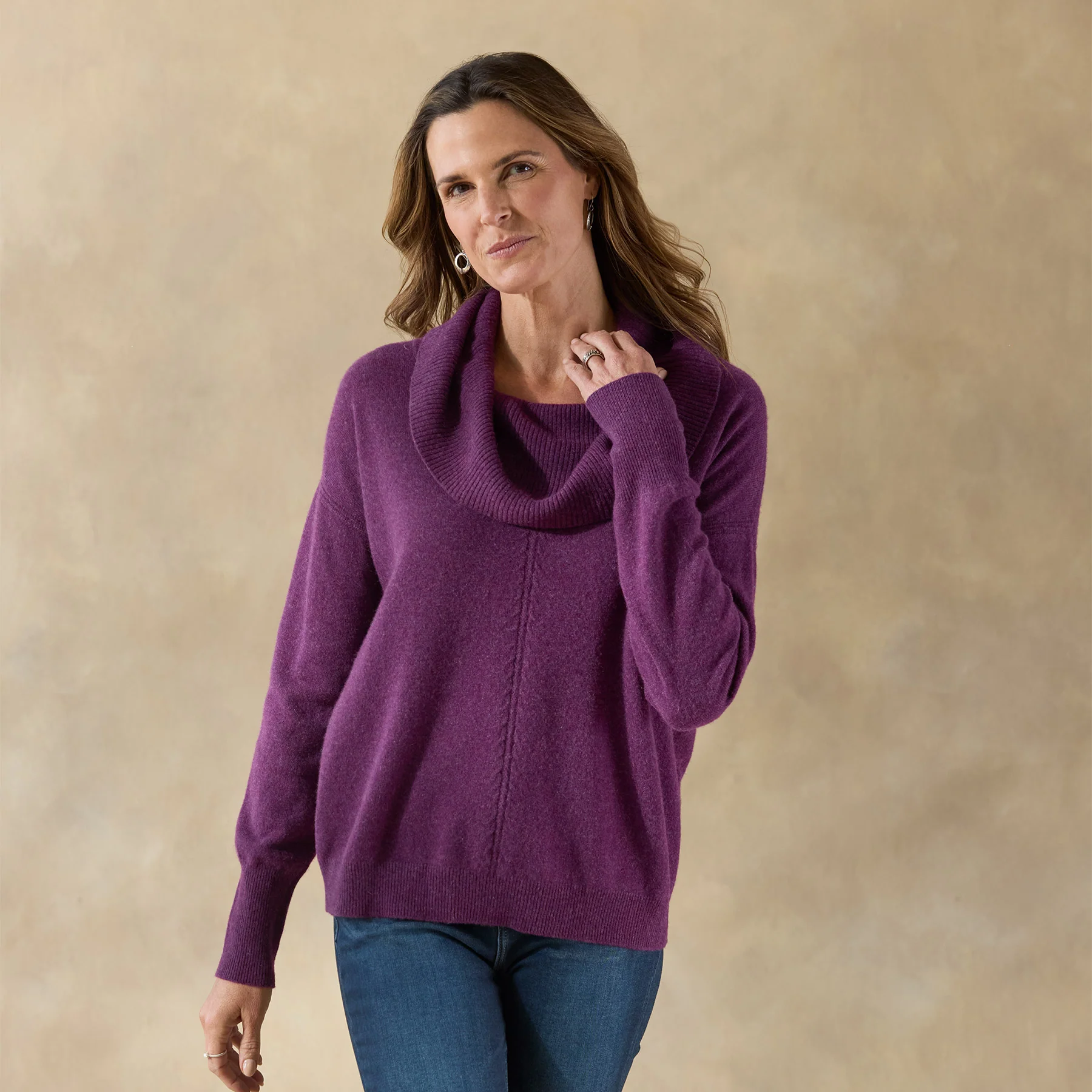 Giovanna Cashmere Cowlneck, Petite
