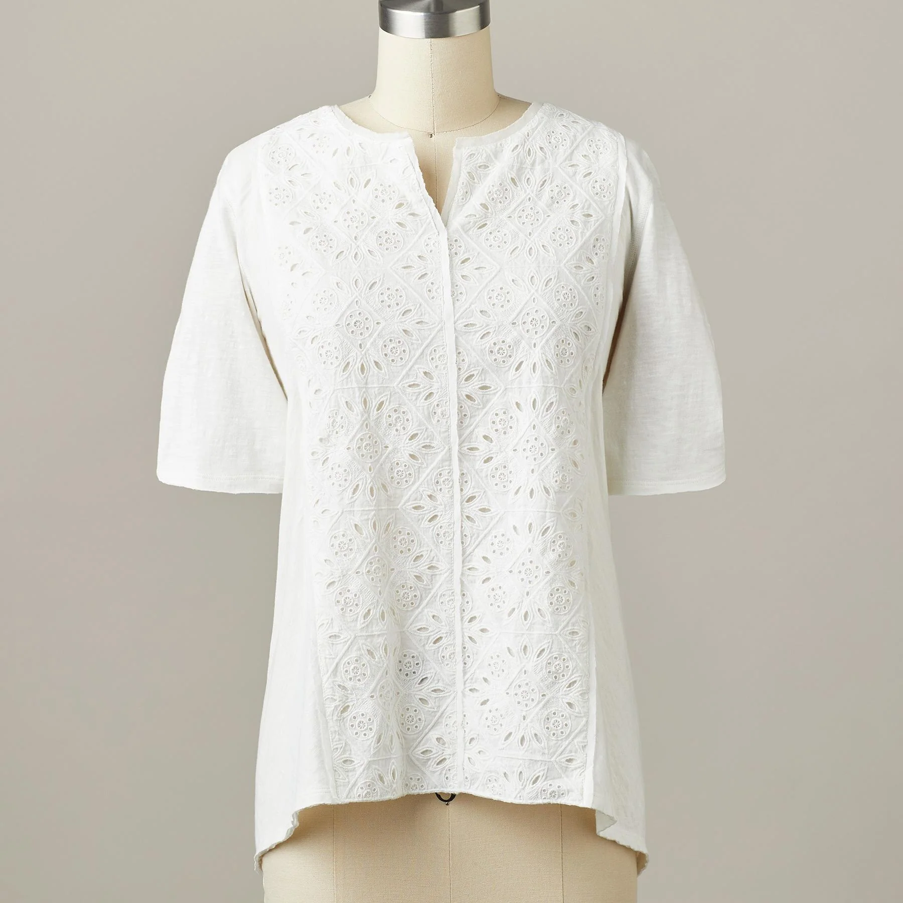 Sarina Eyelet Tee
