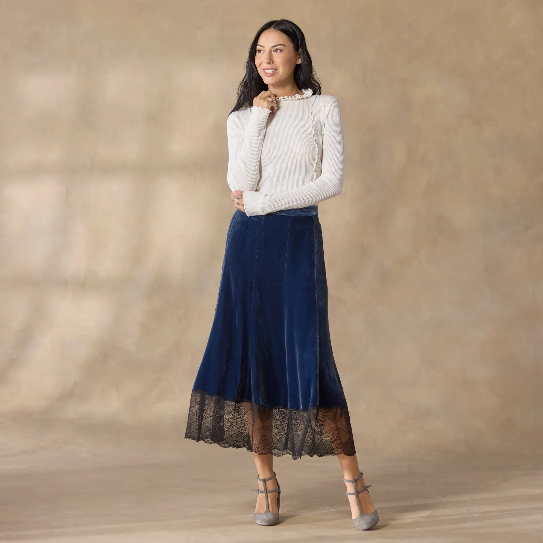 Velvet Evenings Skirt, Petite