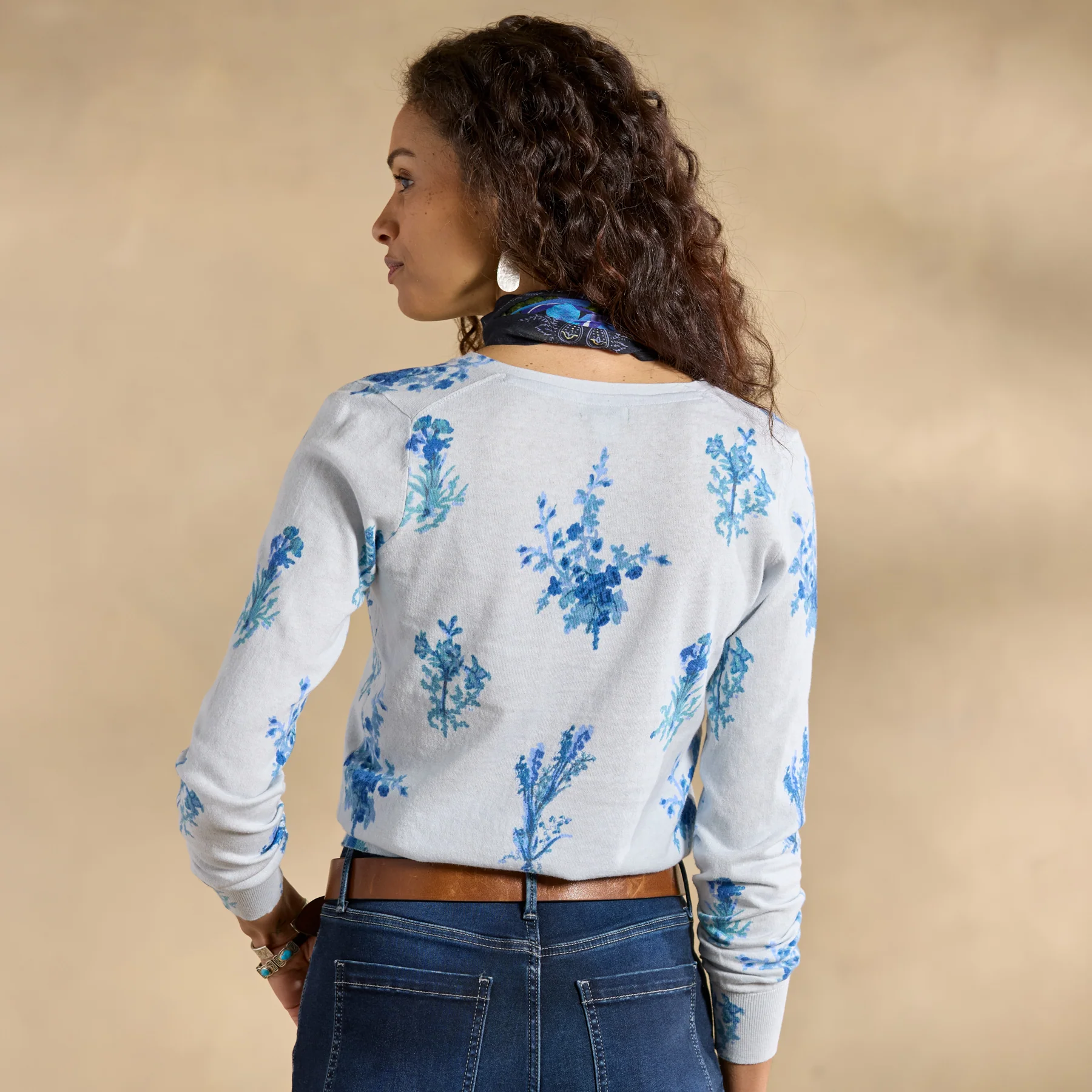 Larkspur Floral Cardigan