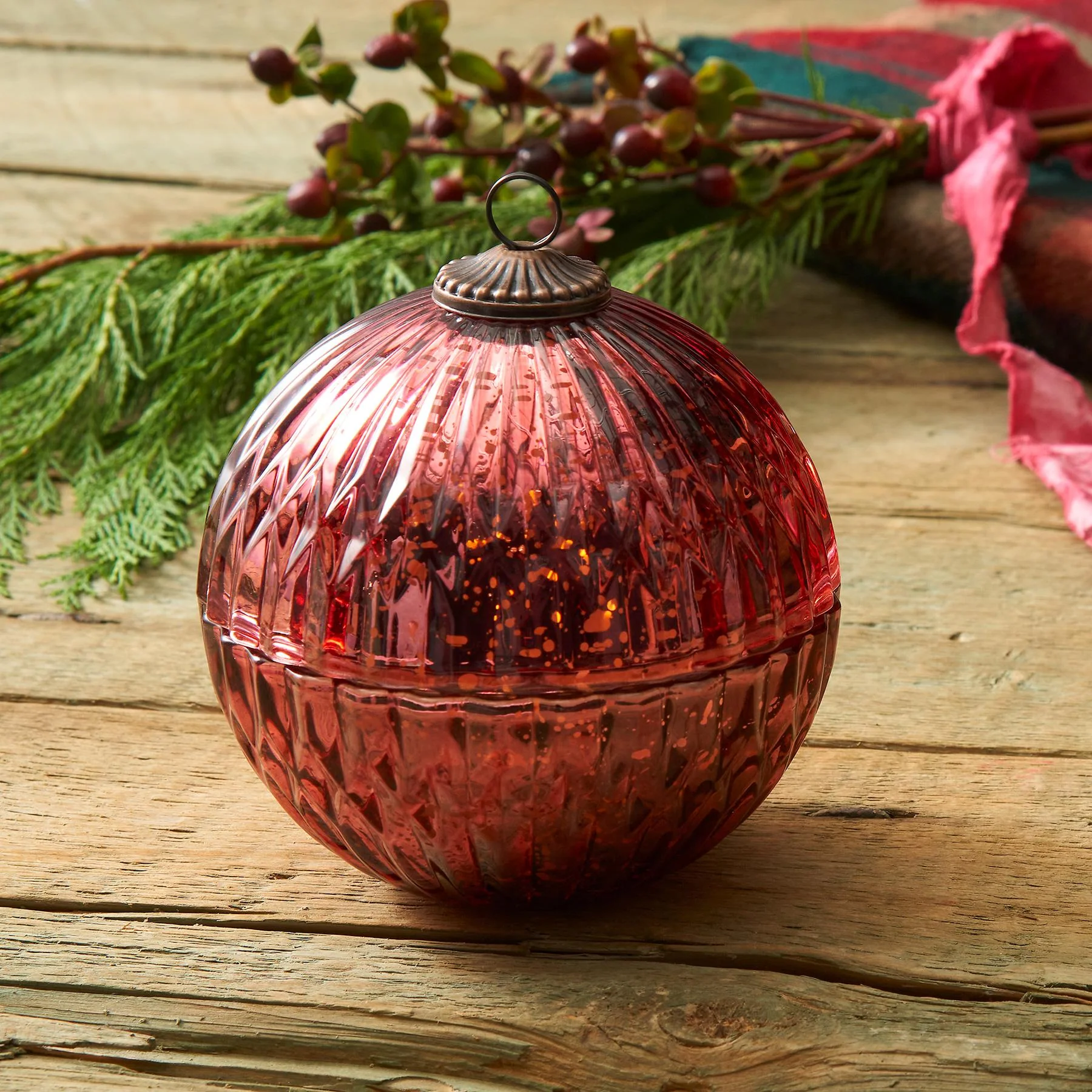 Winter Forest Ornament Candle