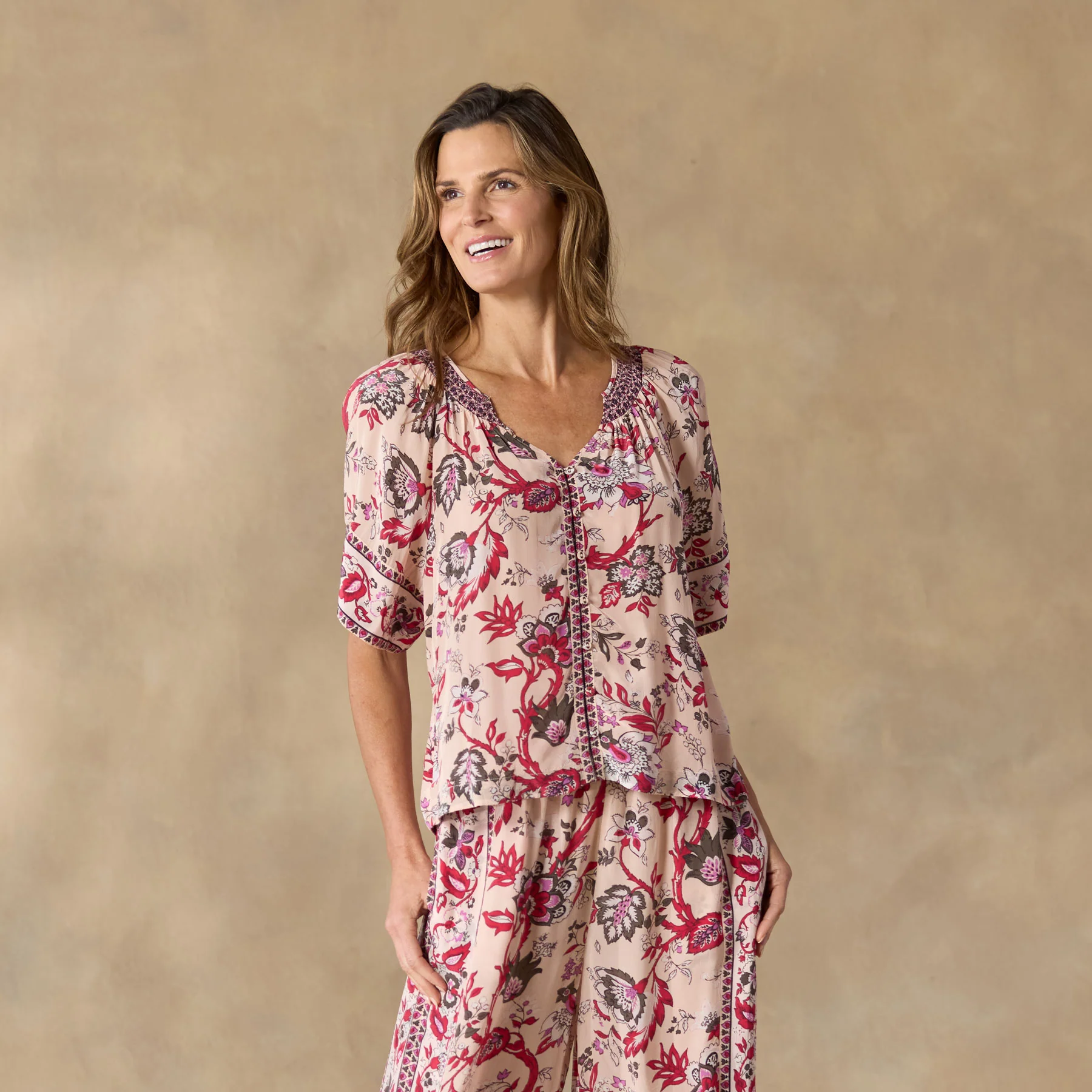 Blossom And Beauty Pajama Top