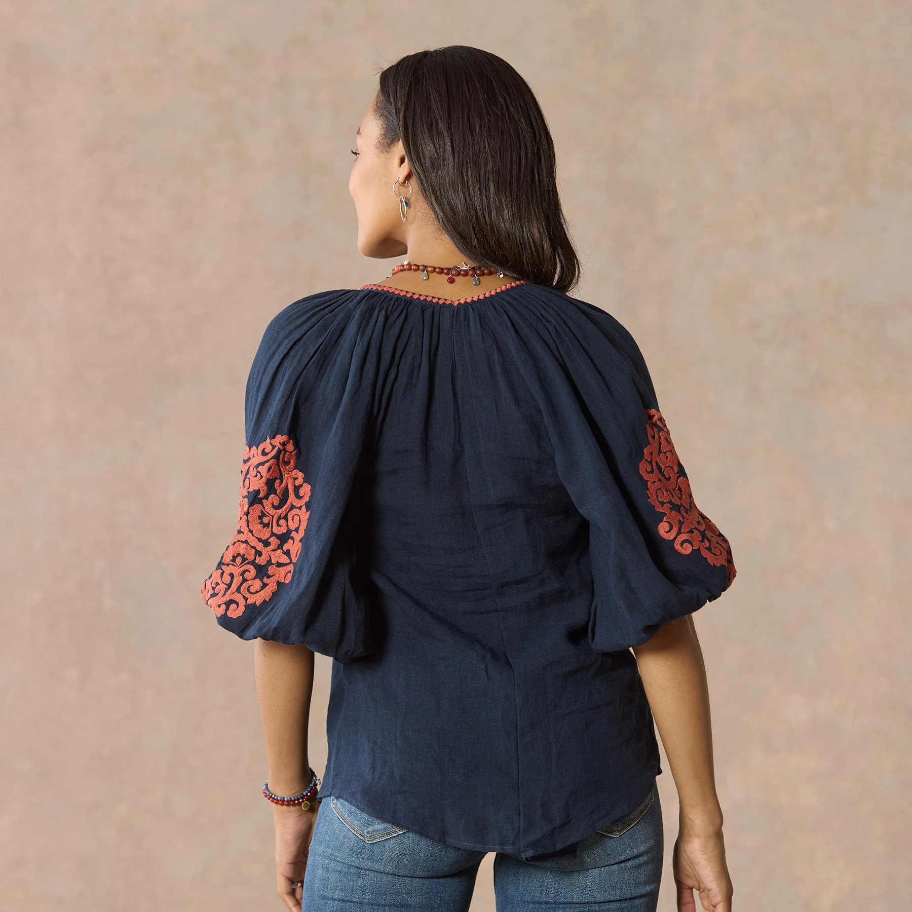 Tahiti Embroidered Top