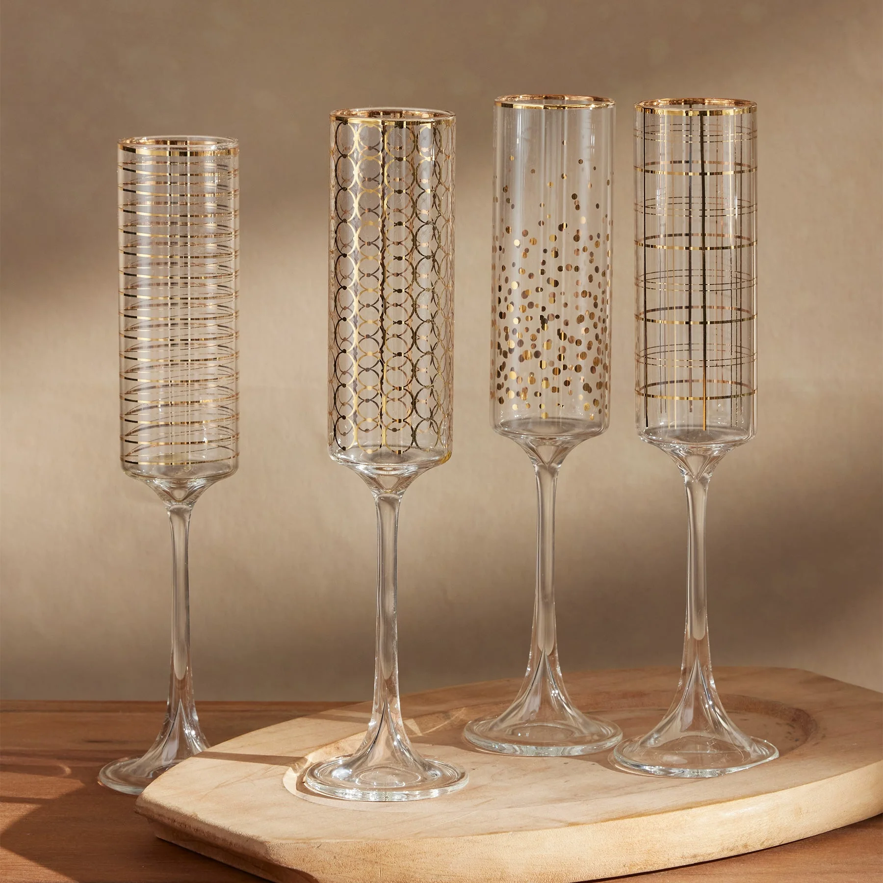 Golden Moments Champagne Flute Set