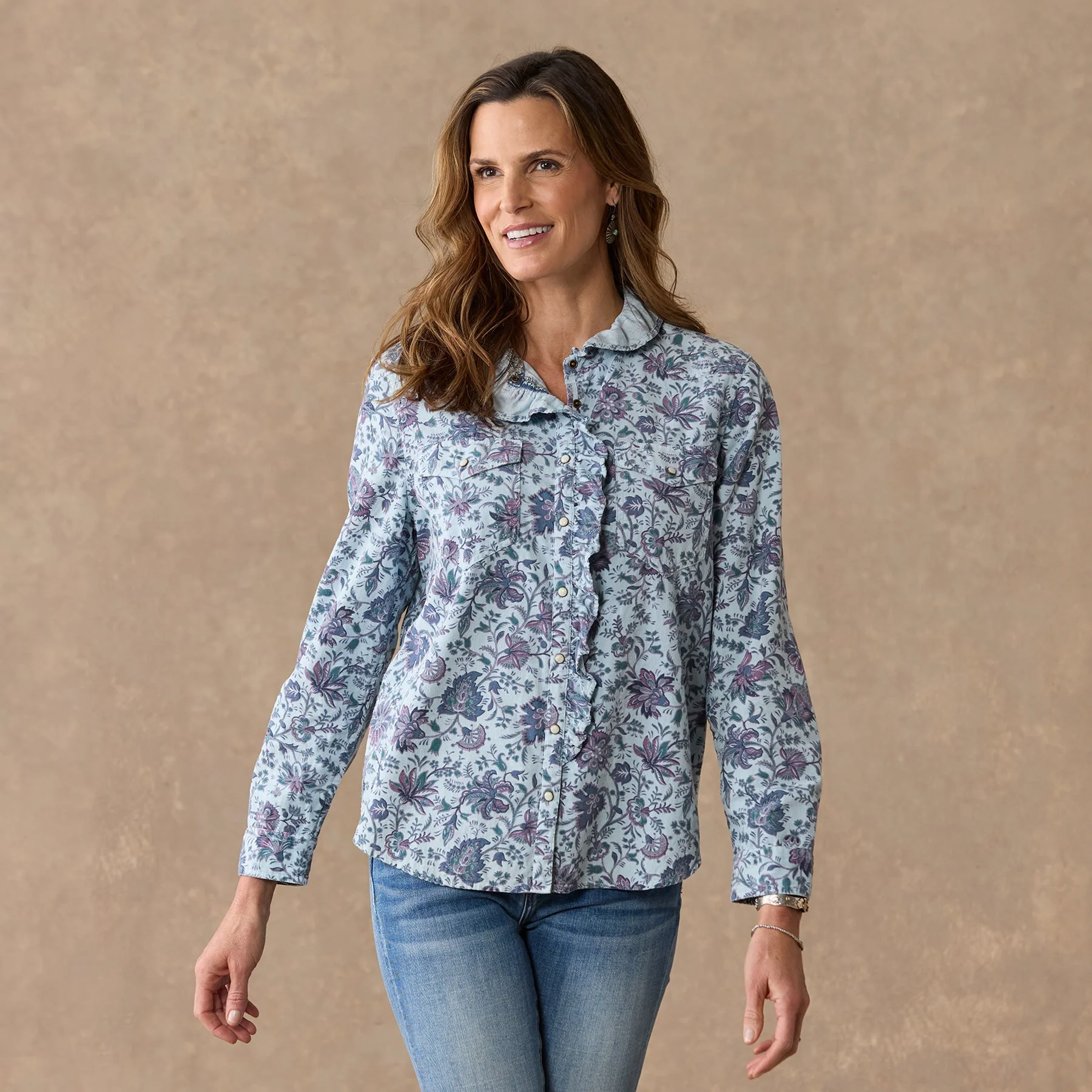 Ombeline Printed Shirt, Petite
