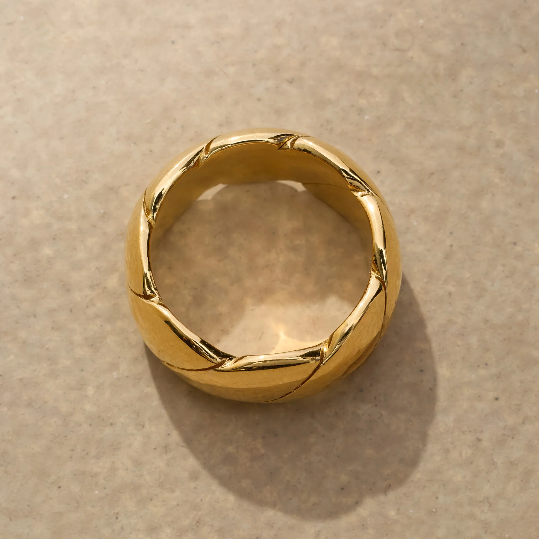 Golden Ribbon Ring
