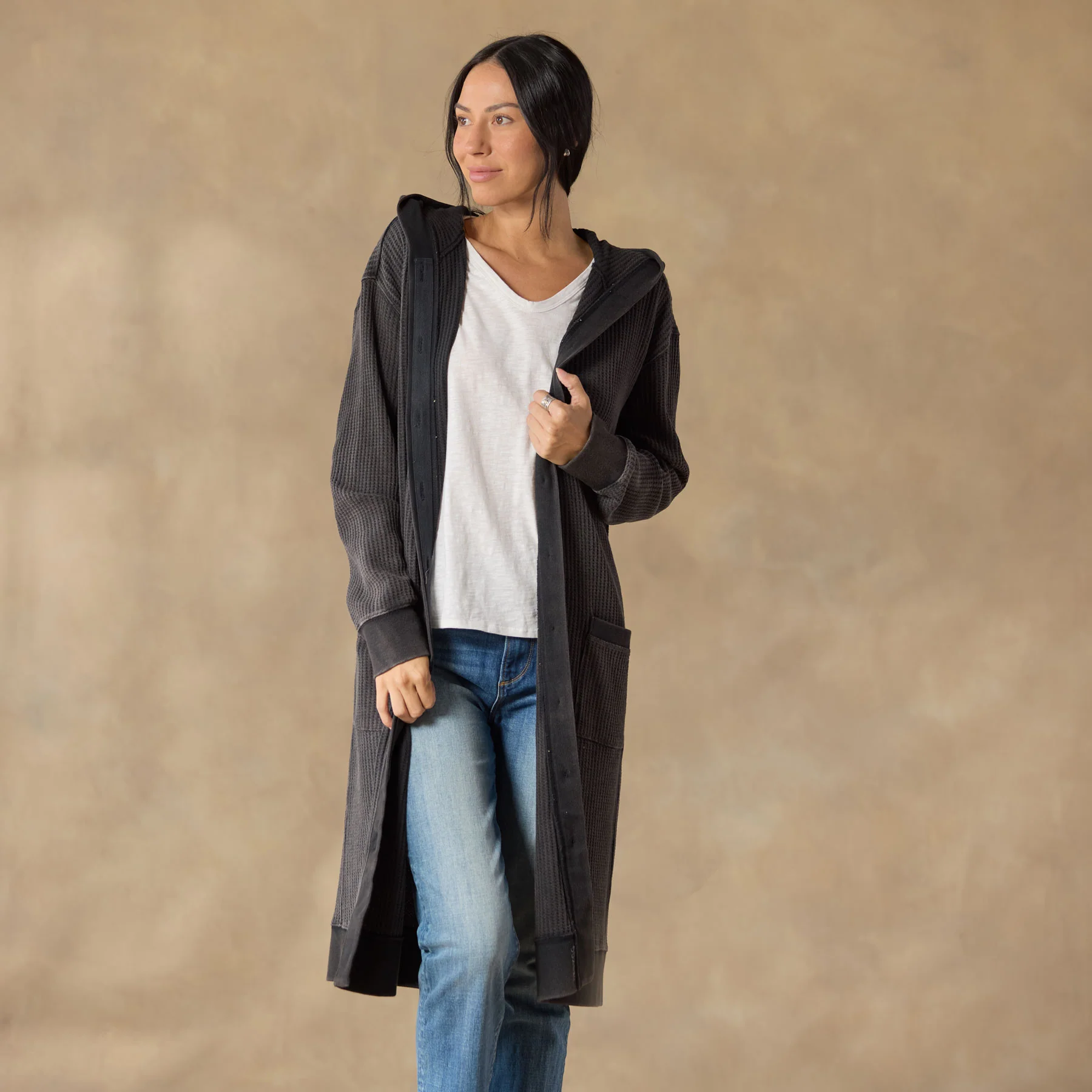 Helene Waffle Cardigan