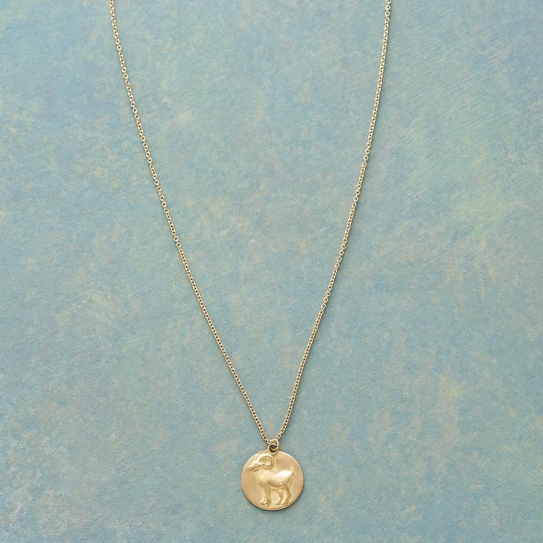 Bas Relief Zodiac Necklace