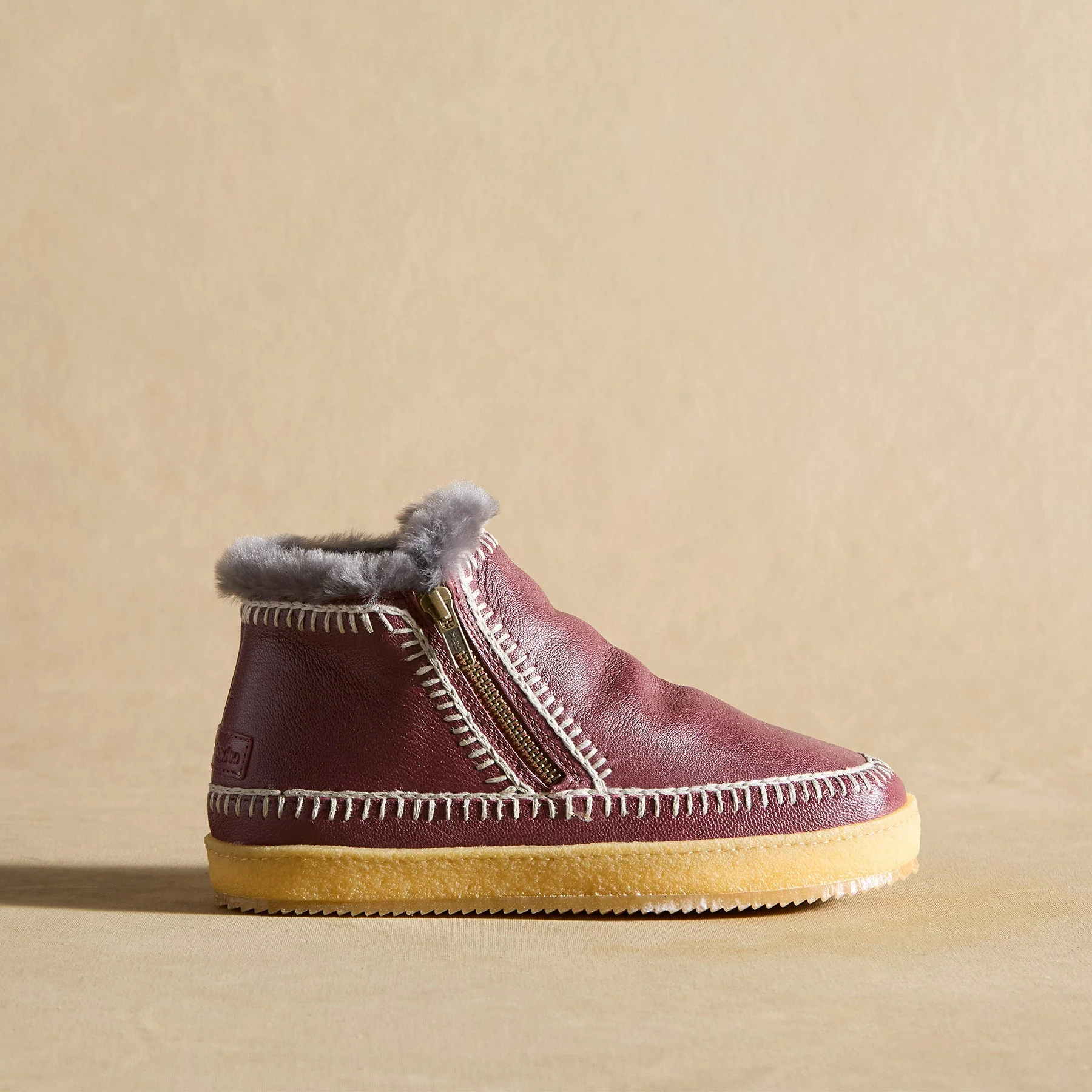 Setsu Low Leather Crochet Boots