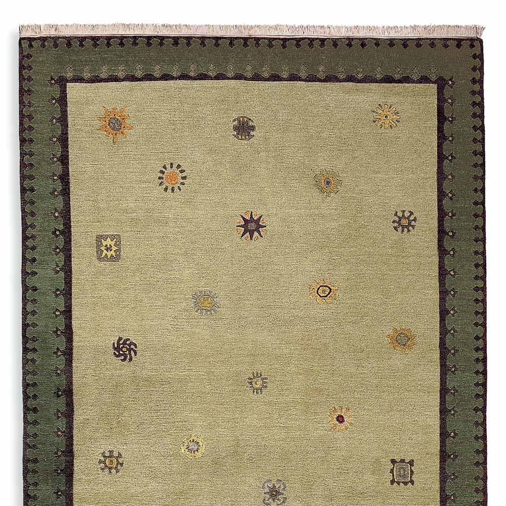 Tibetan Sun Hand-Knotted Rug