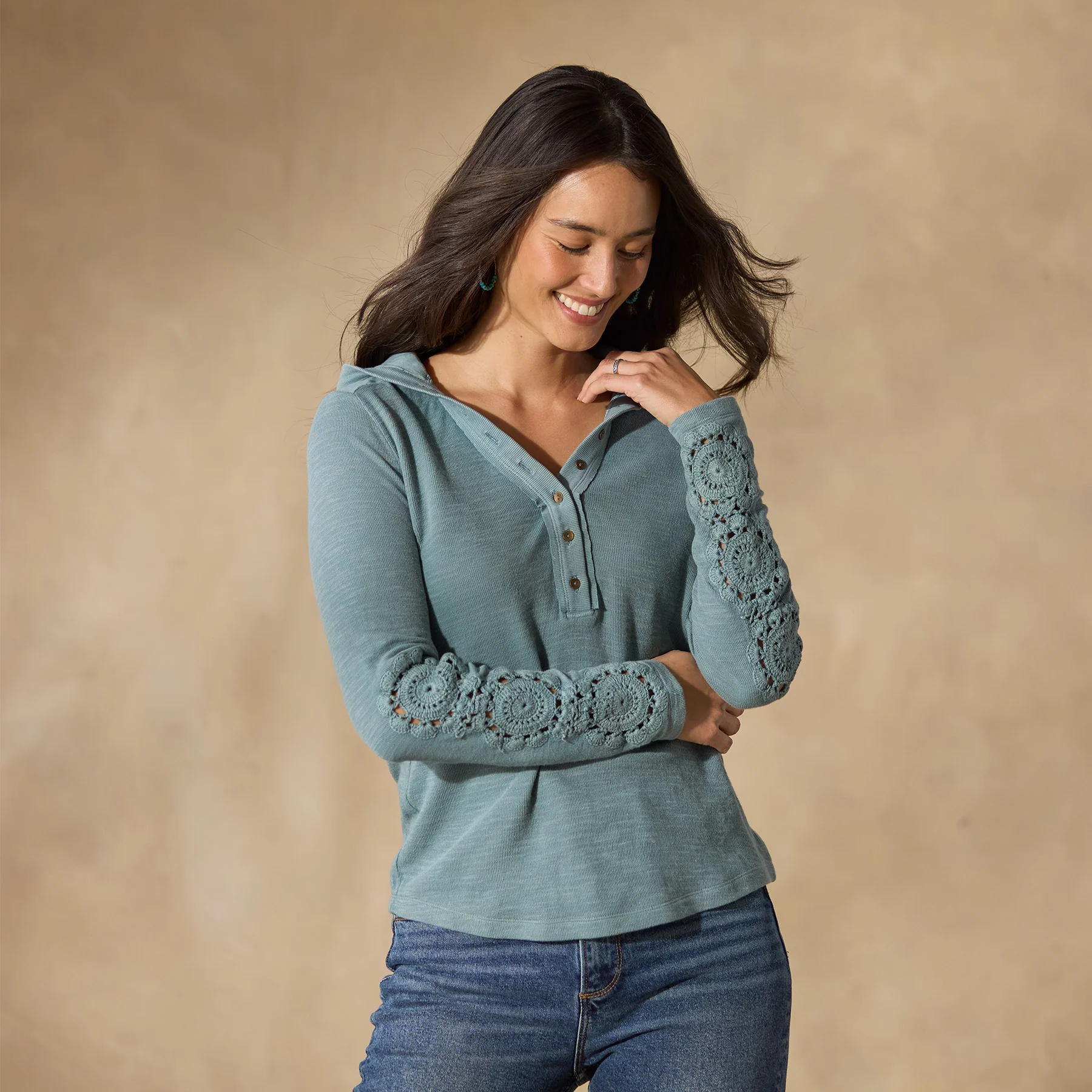 Caitlin Crochet Hoodie