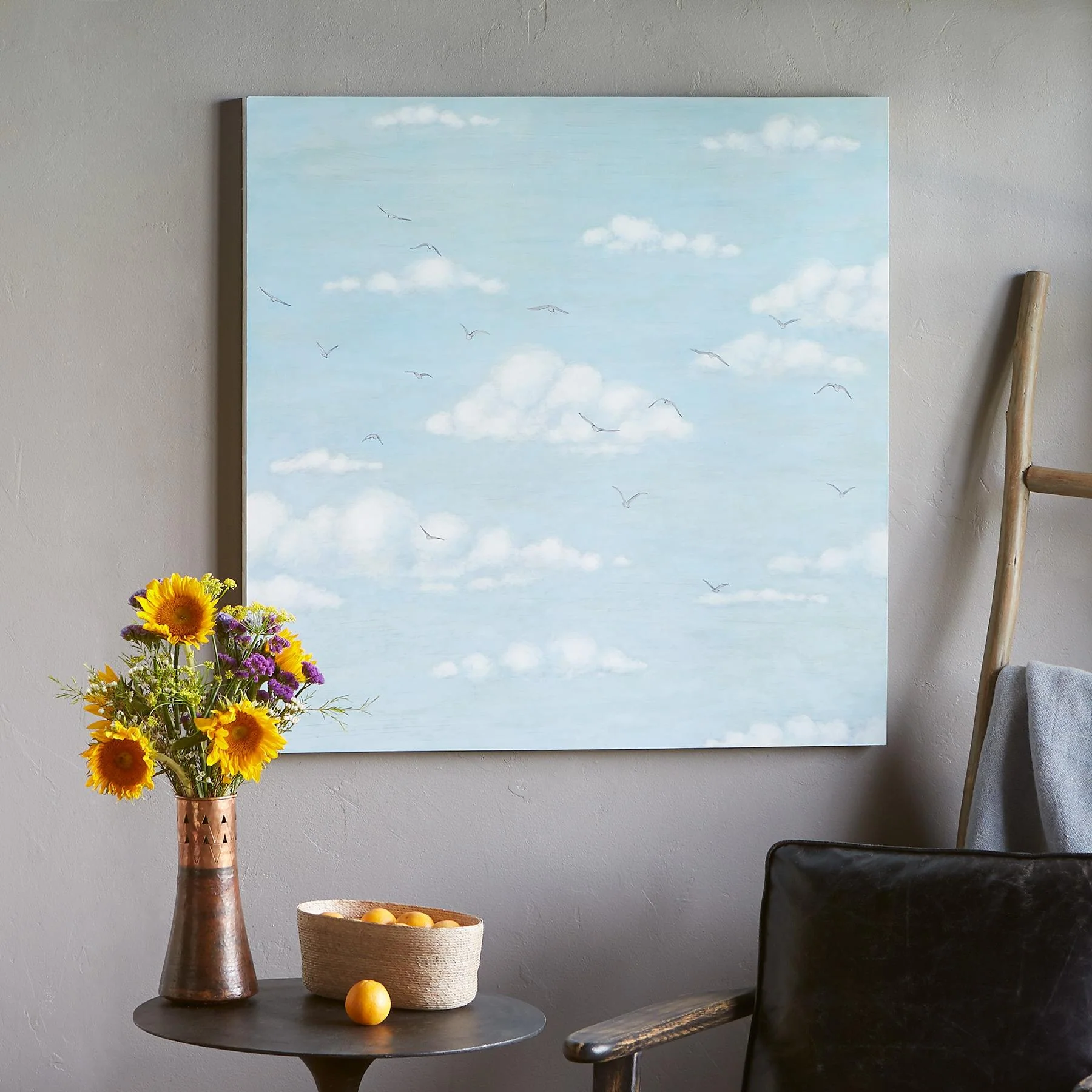 Soaring Above The Clouds Painting