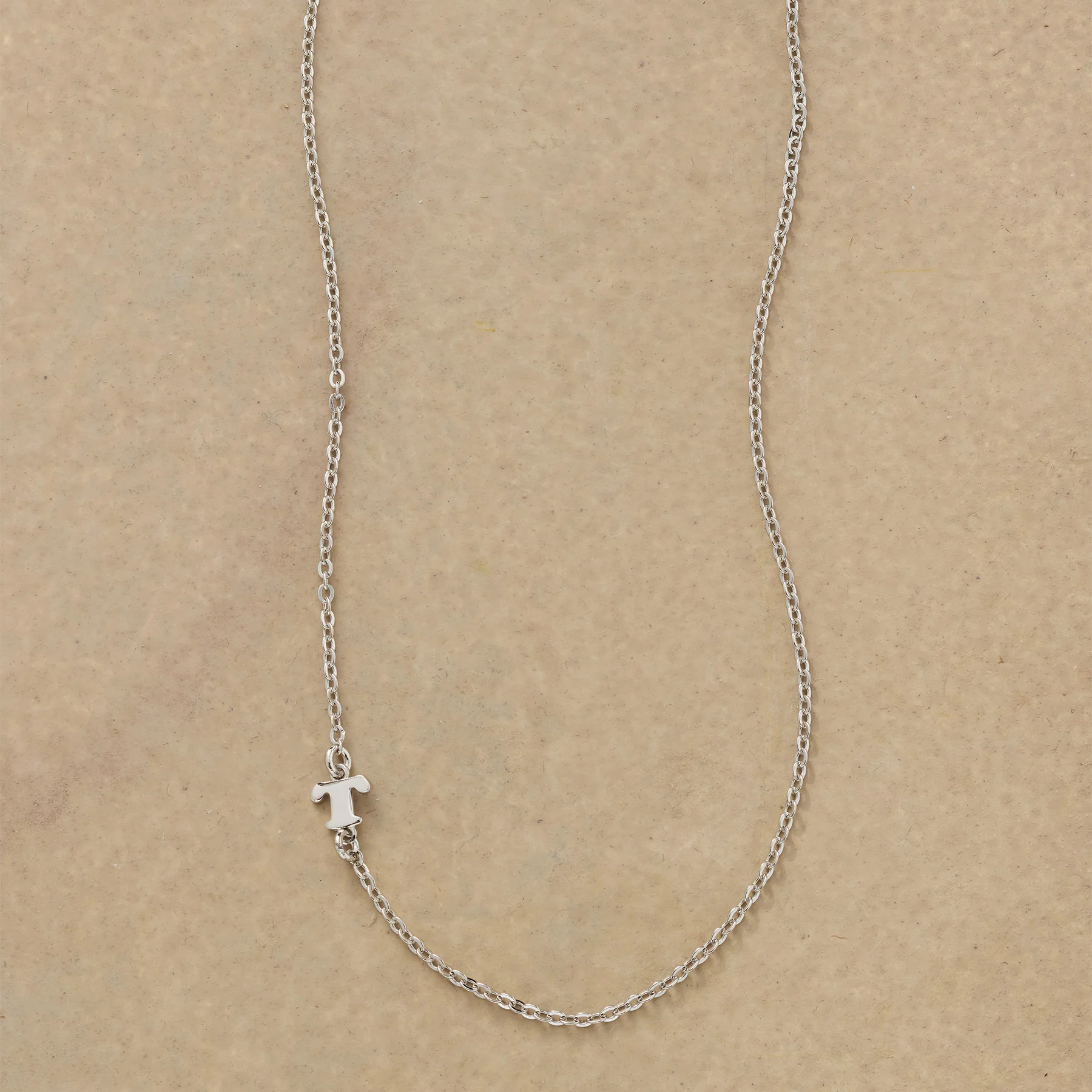 Silver Initial Spark Necklace