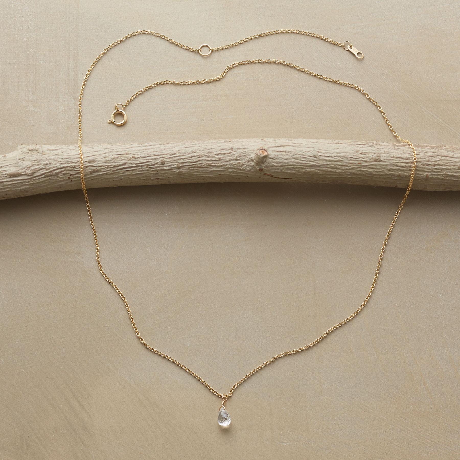 Wondrous White Sapphire Necklace