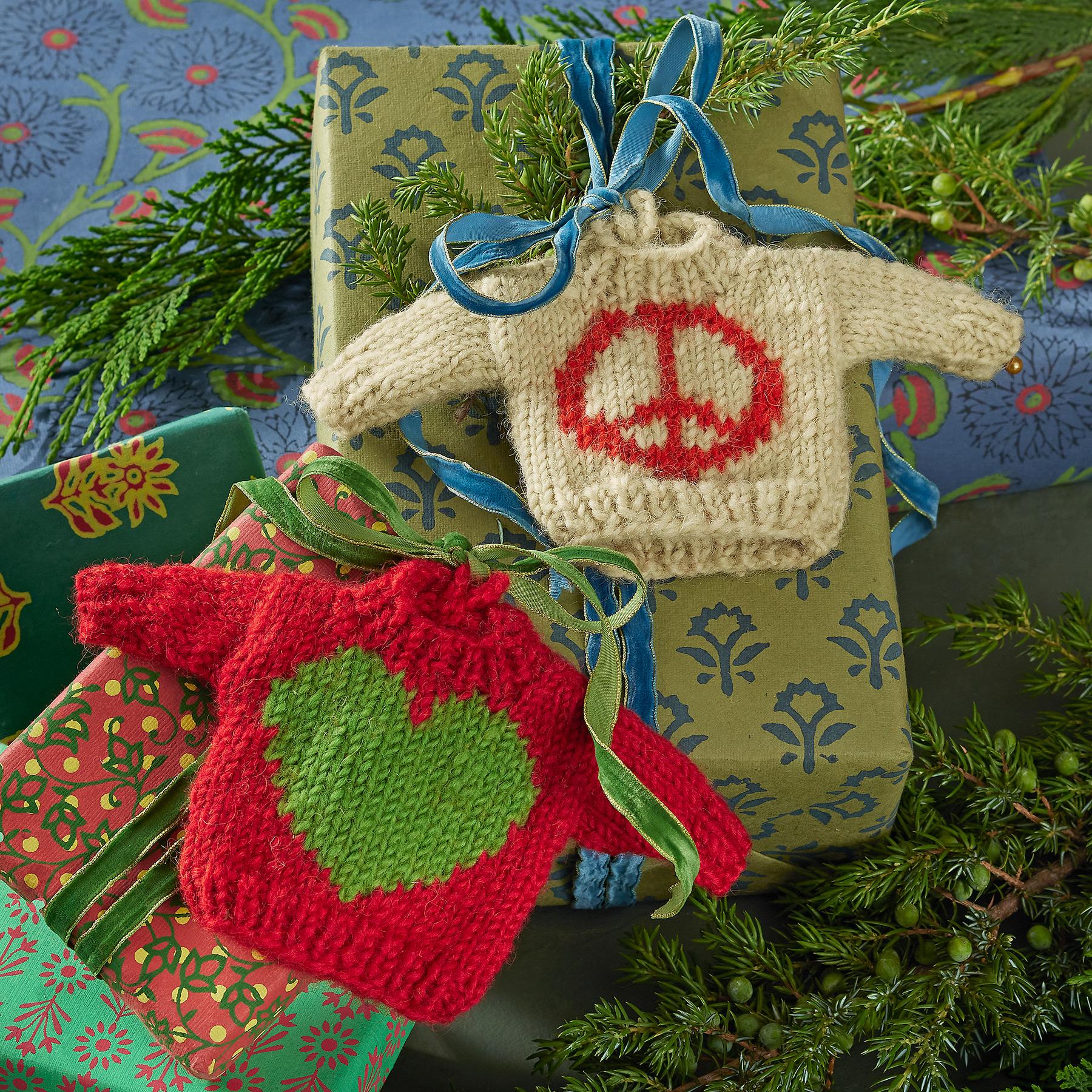 Peace And Love Sweater Ornament