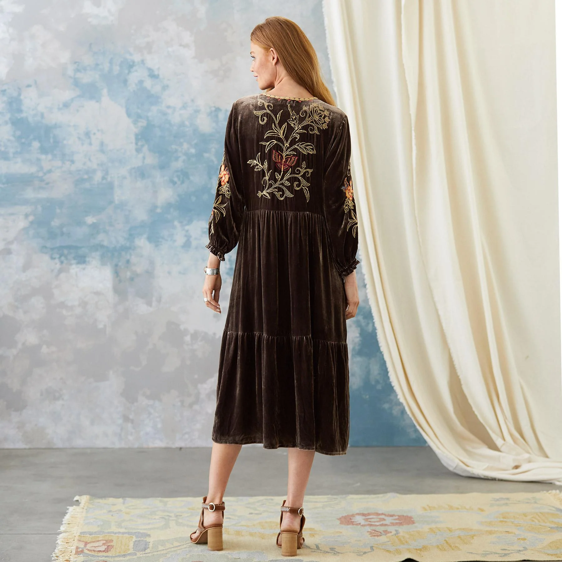 Taline Velvet Dress