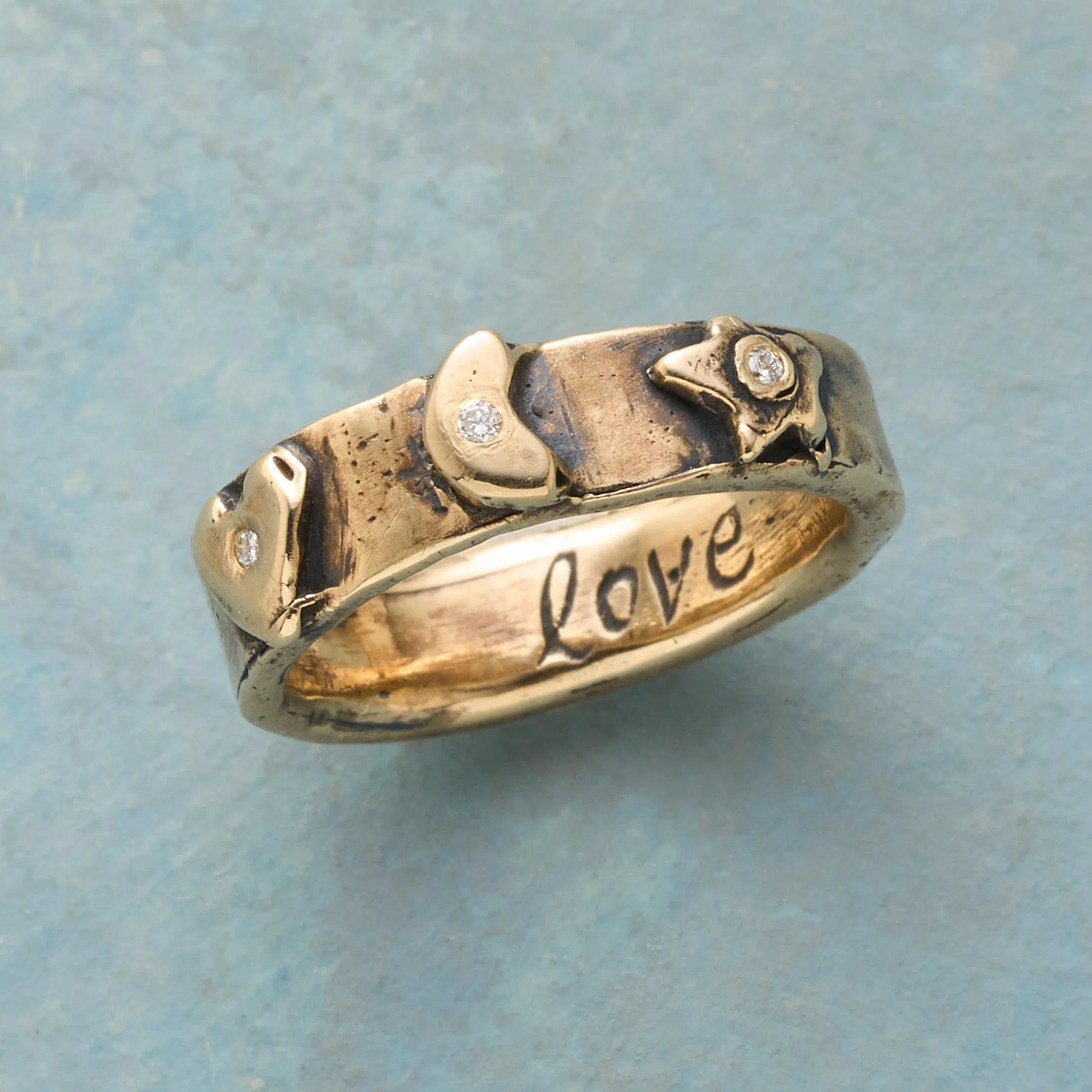 Yellow Gold Heavenly Love Ring