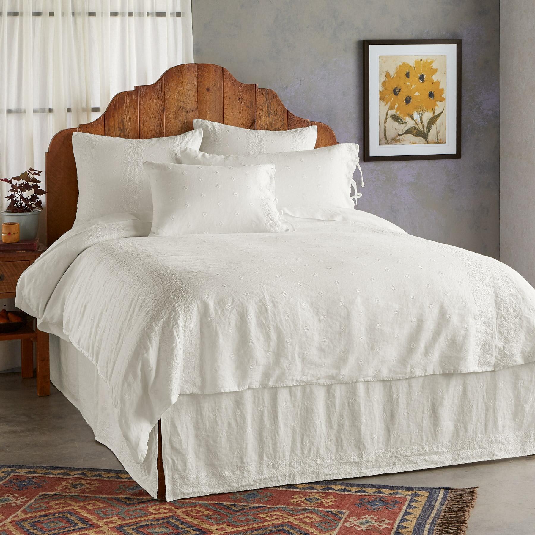 Gossamer Linen Embroidery Duvet