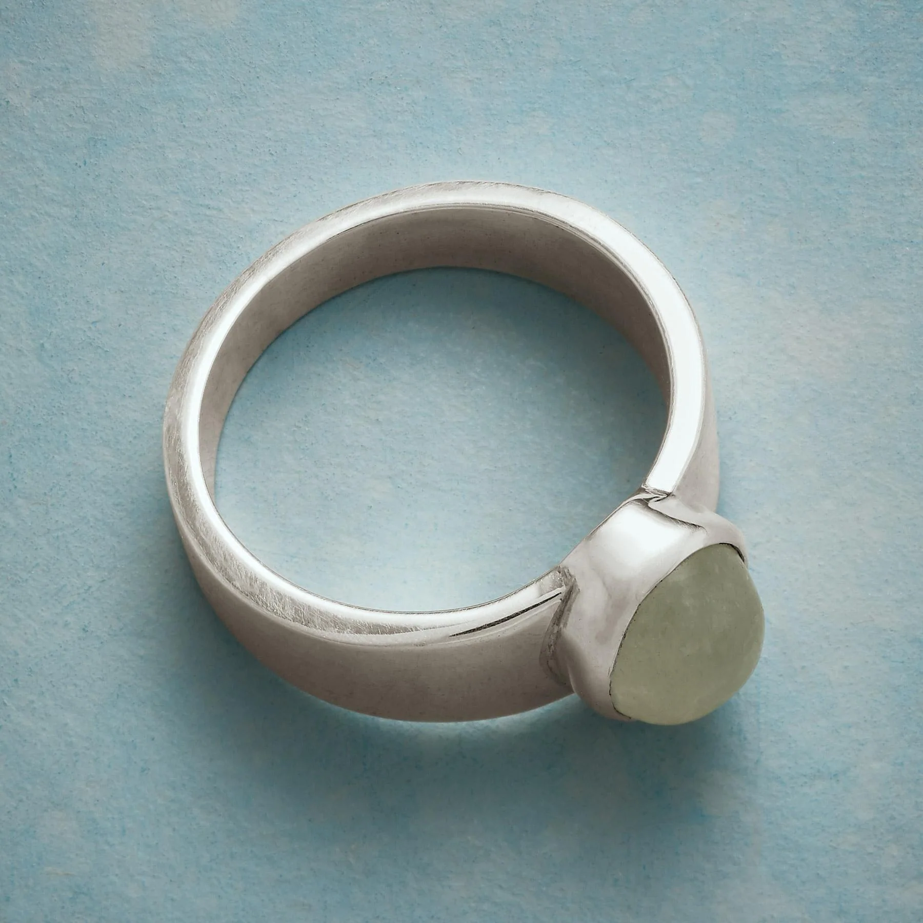 On The Square Jade Ring