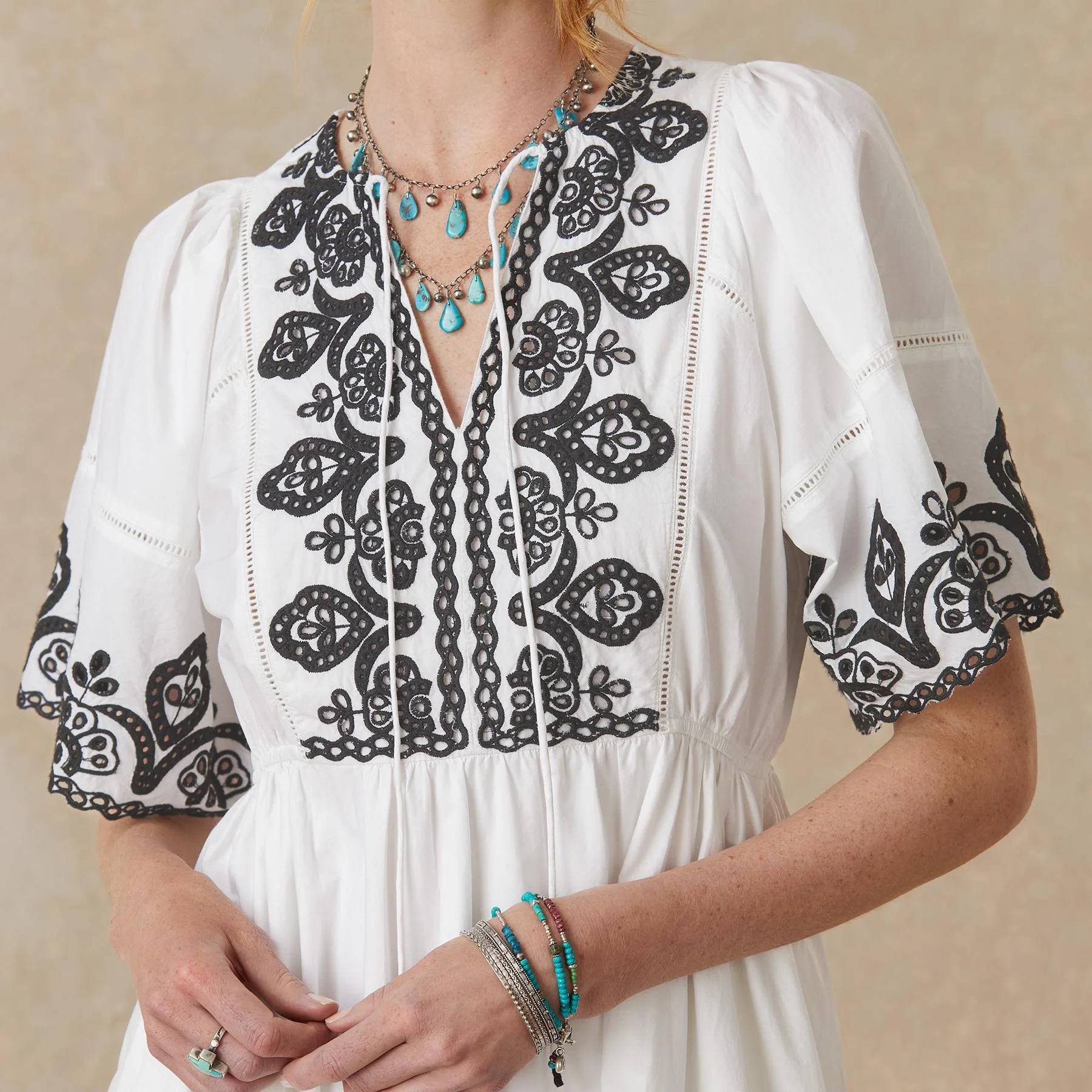 Layna Embroidered Dress