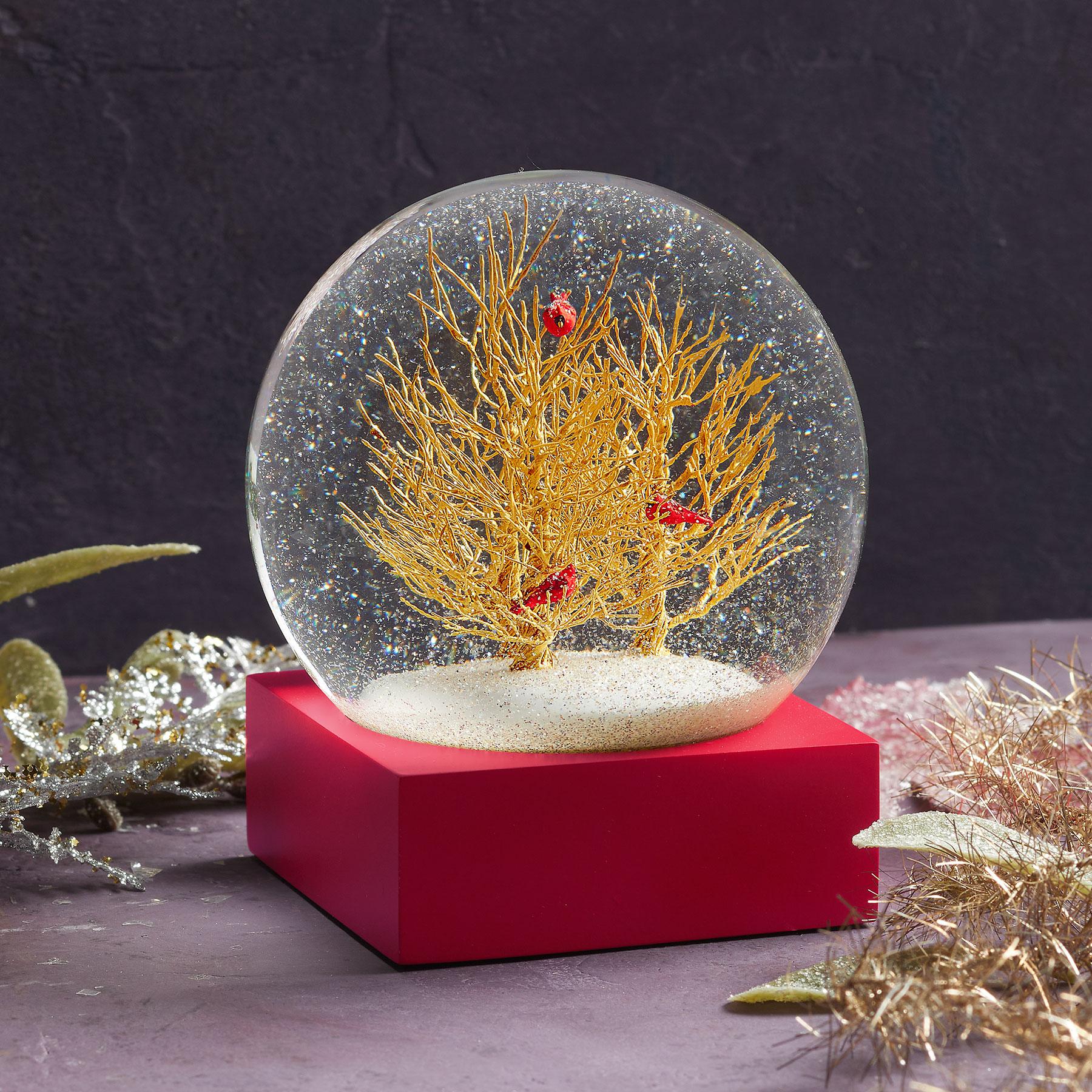 Winter Birds Snow Globe