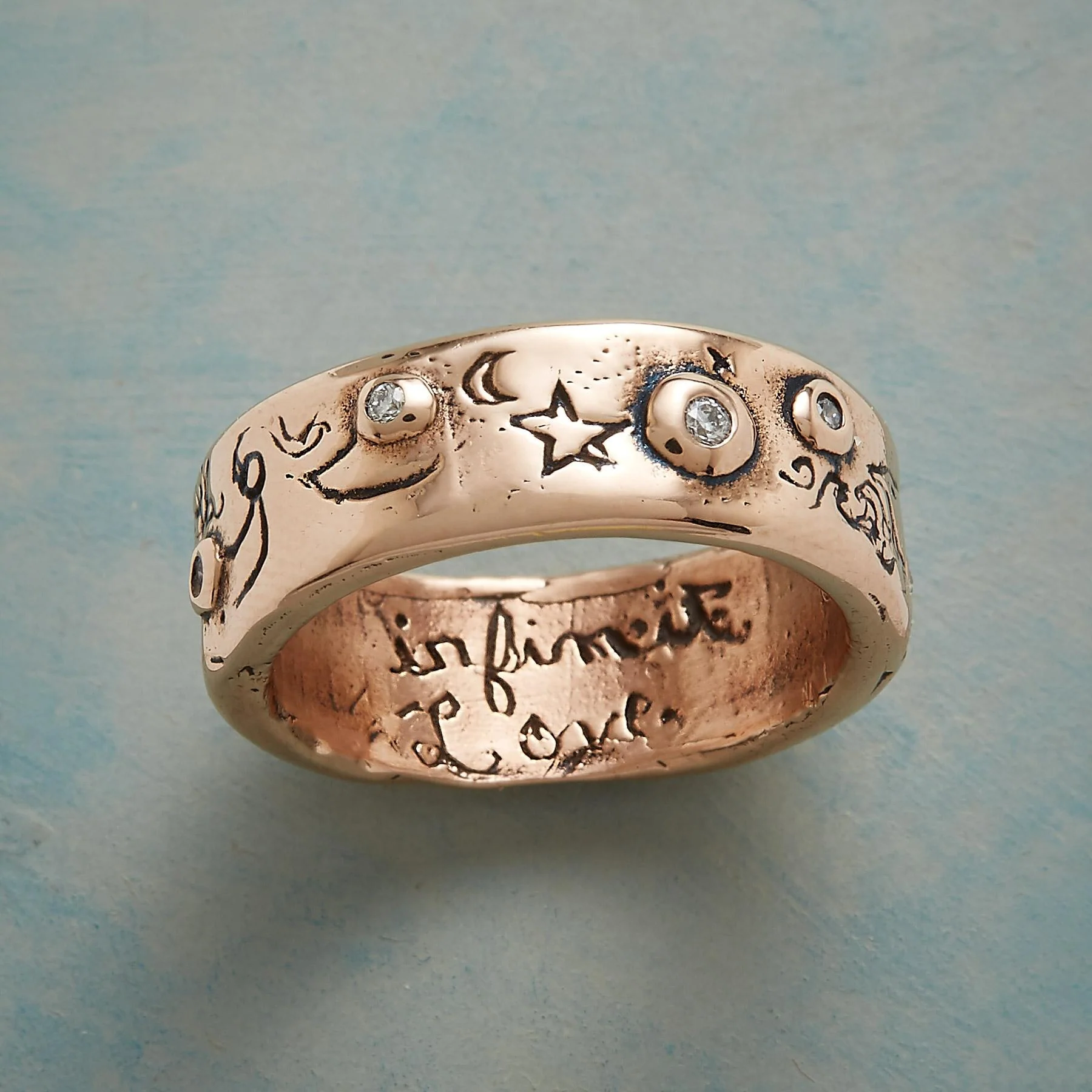 Rose Gold Infinite Love Ring