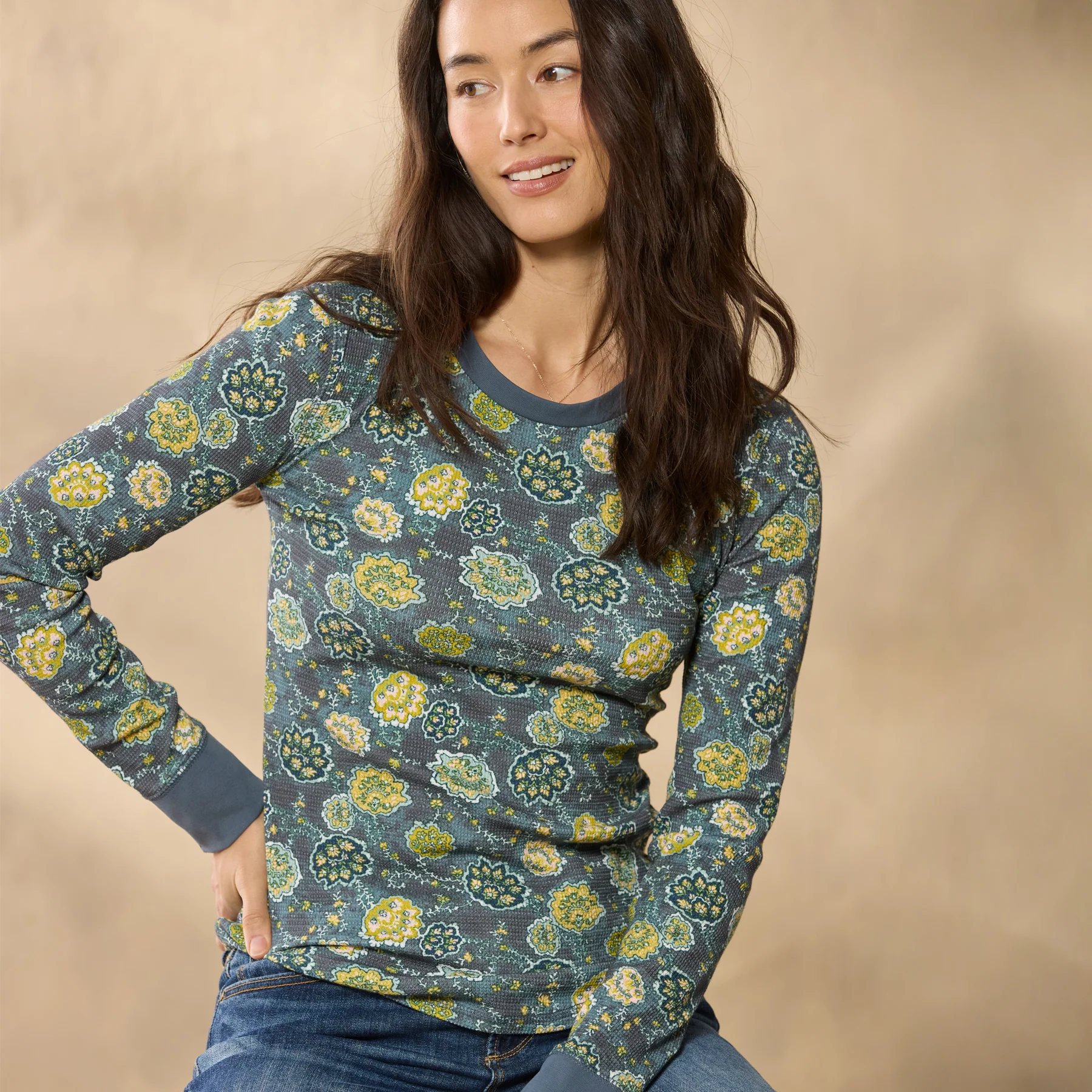 Sausalito 3/4 Sleeve Thermal, Petite