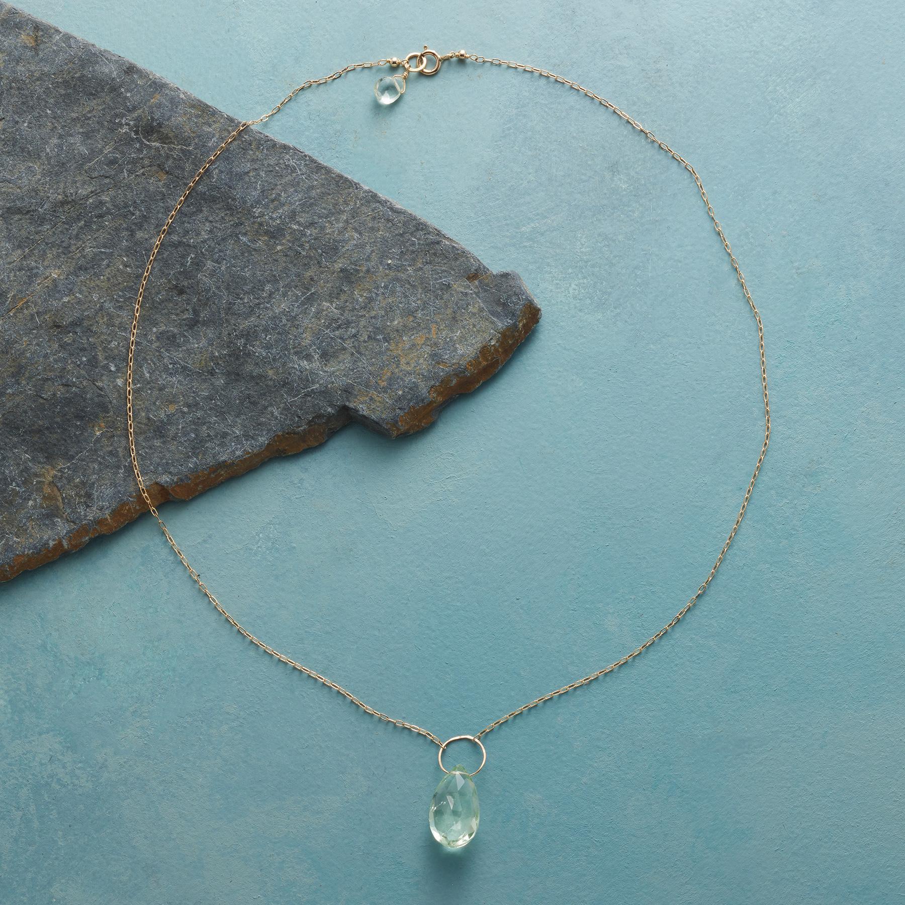 Hint Of Green Amethyst Necklace