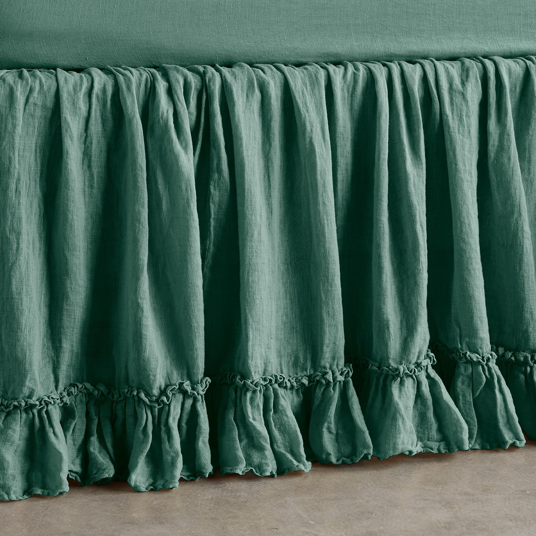 Gossamer Linen Ruffle Bedskirt
