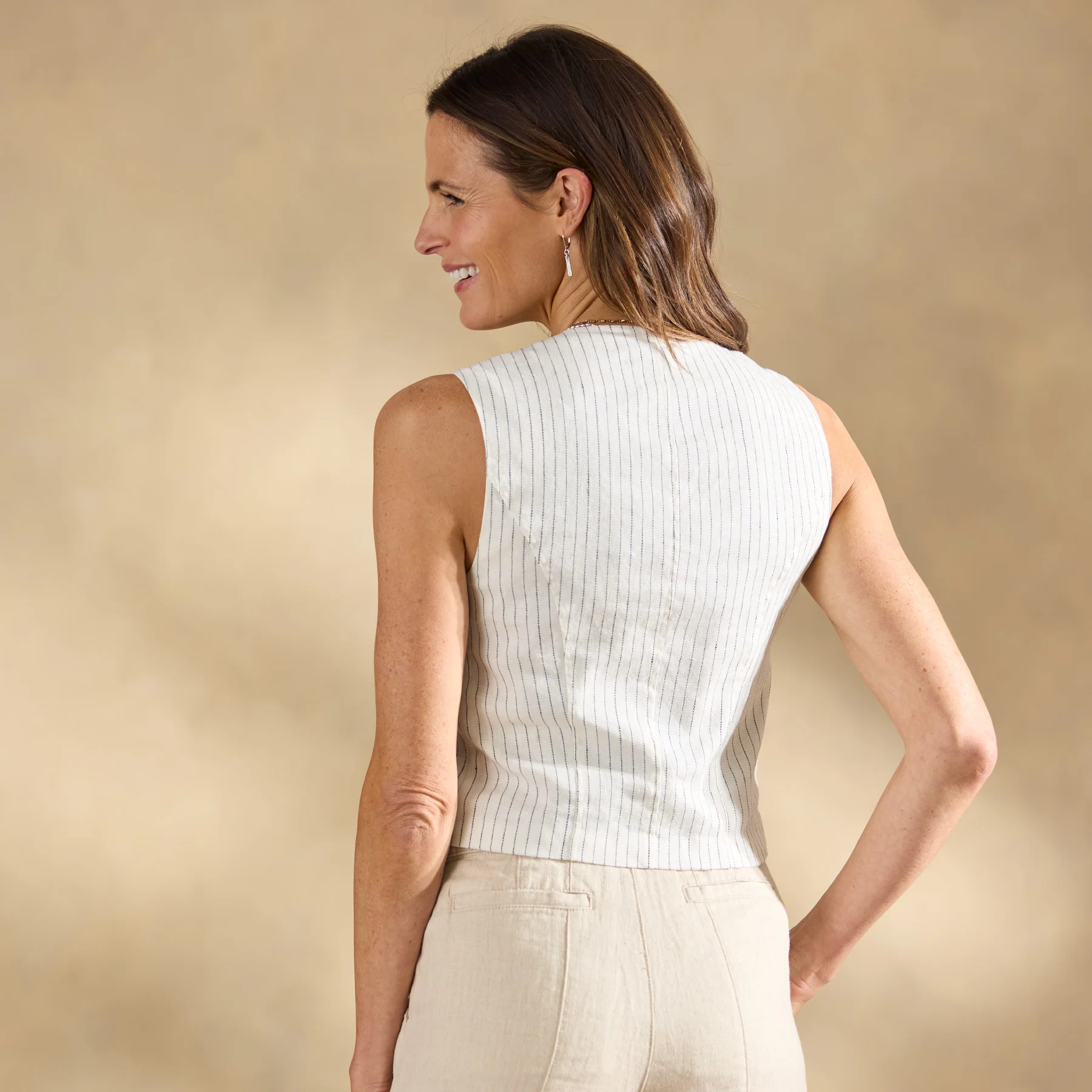 Clarita Pinstripe Vest