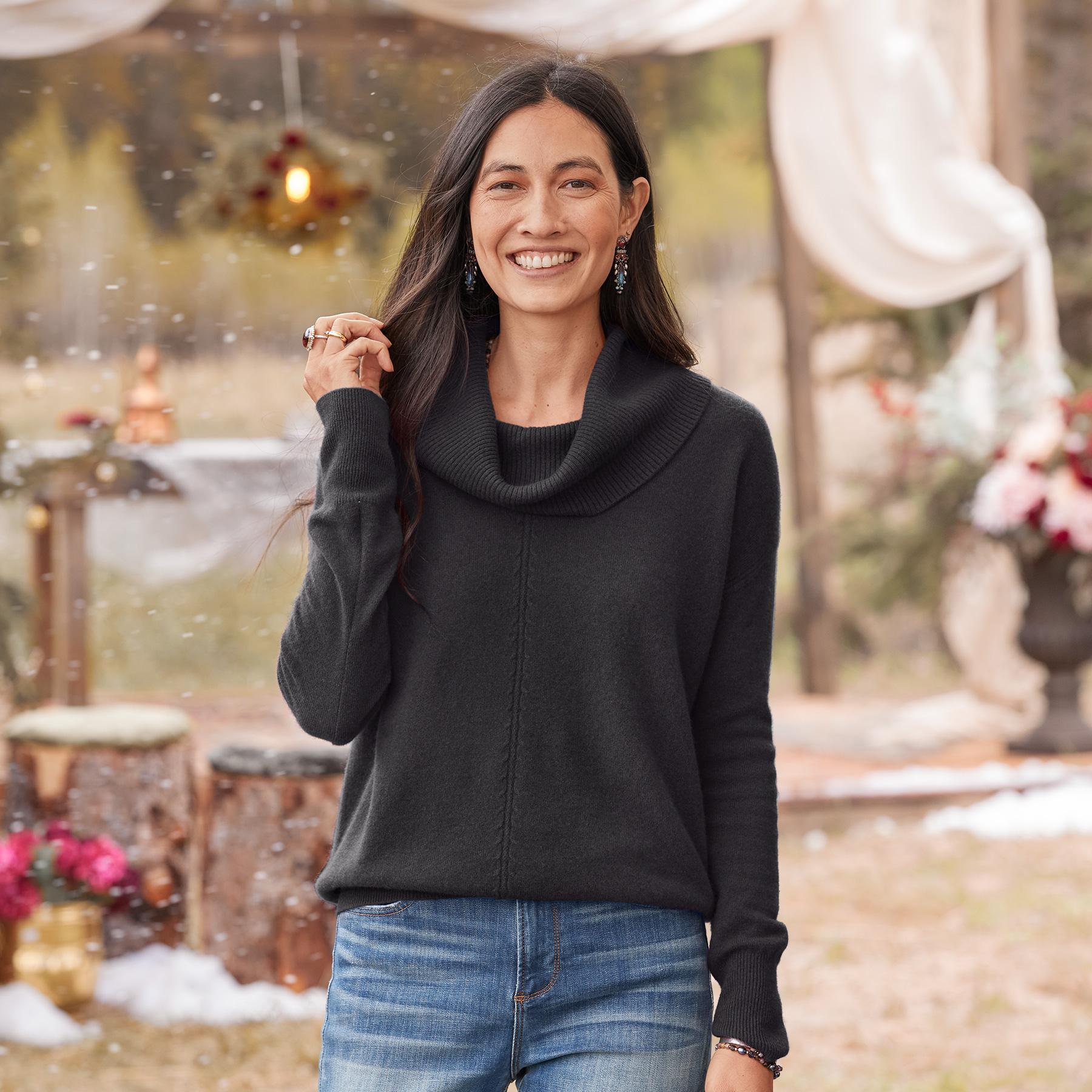 Giovanna Cashmere Cowlneck, Petite