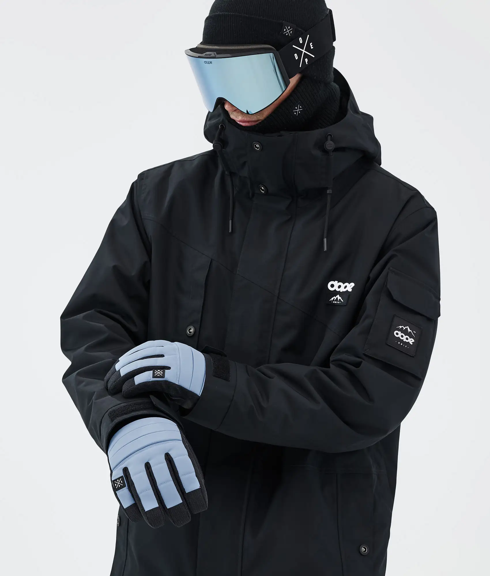 Ace Ski Gloves Light Blue