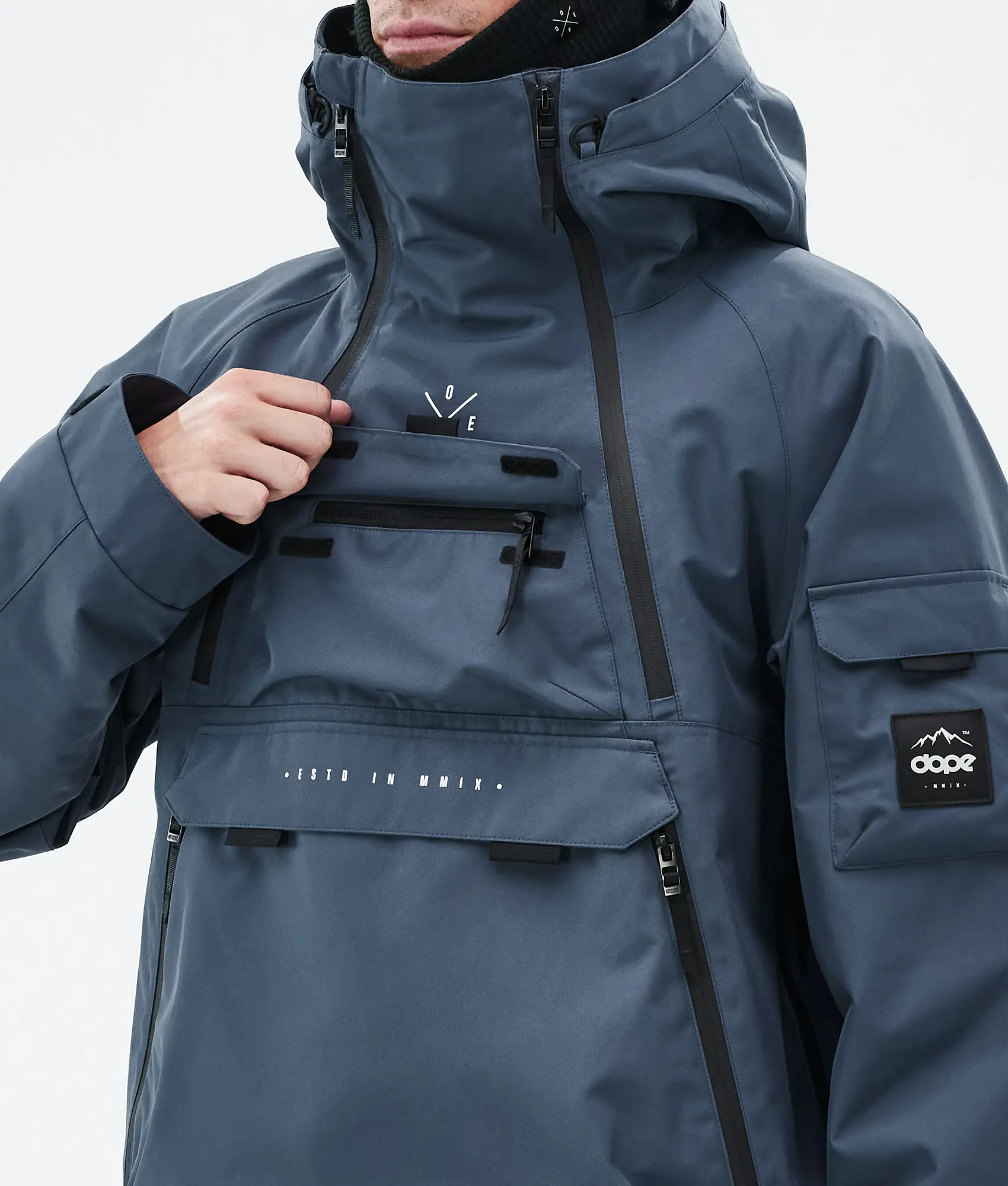 Akin Snowboard Jacket Men Metal Blue