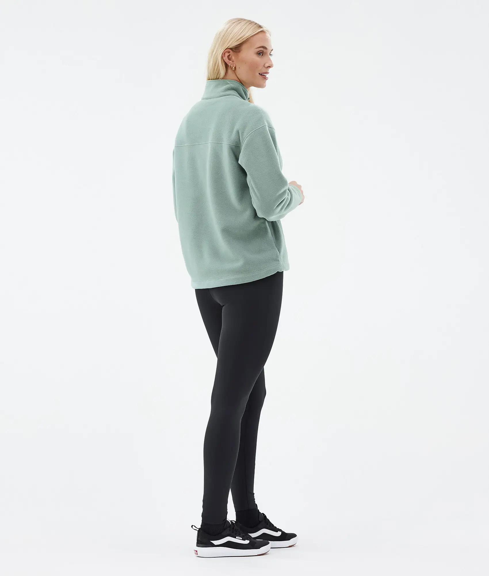 Comfy W Fleece Sweater Women Faded Green
