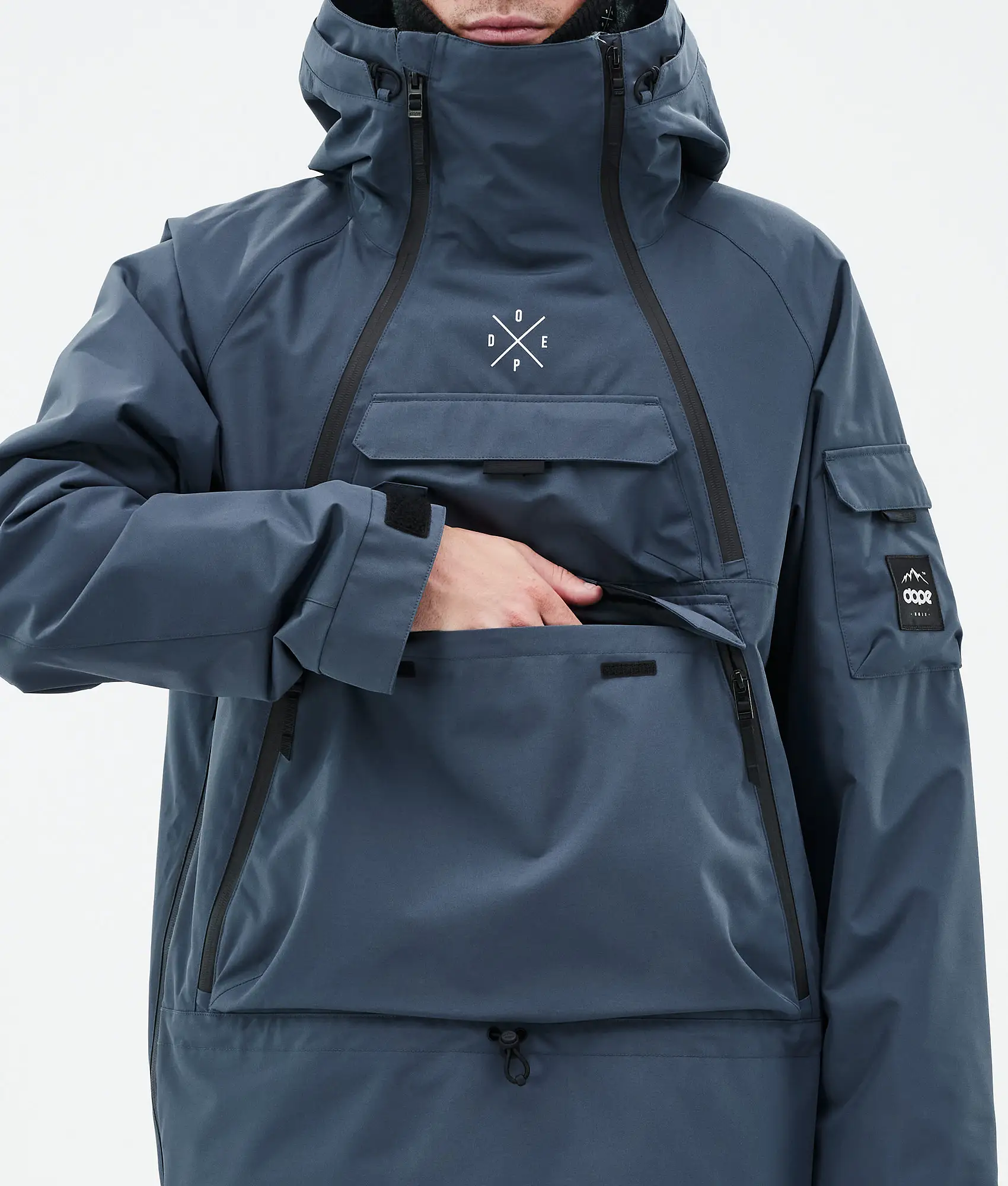 Akin Snowboard Jacket Men Metal Blue