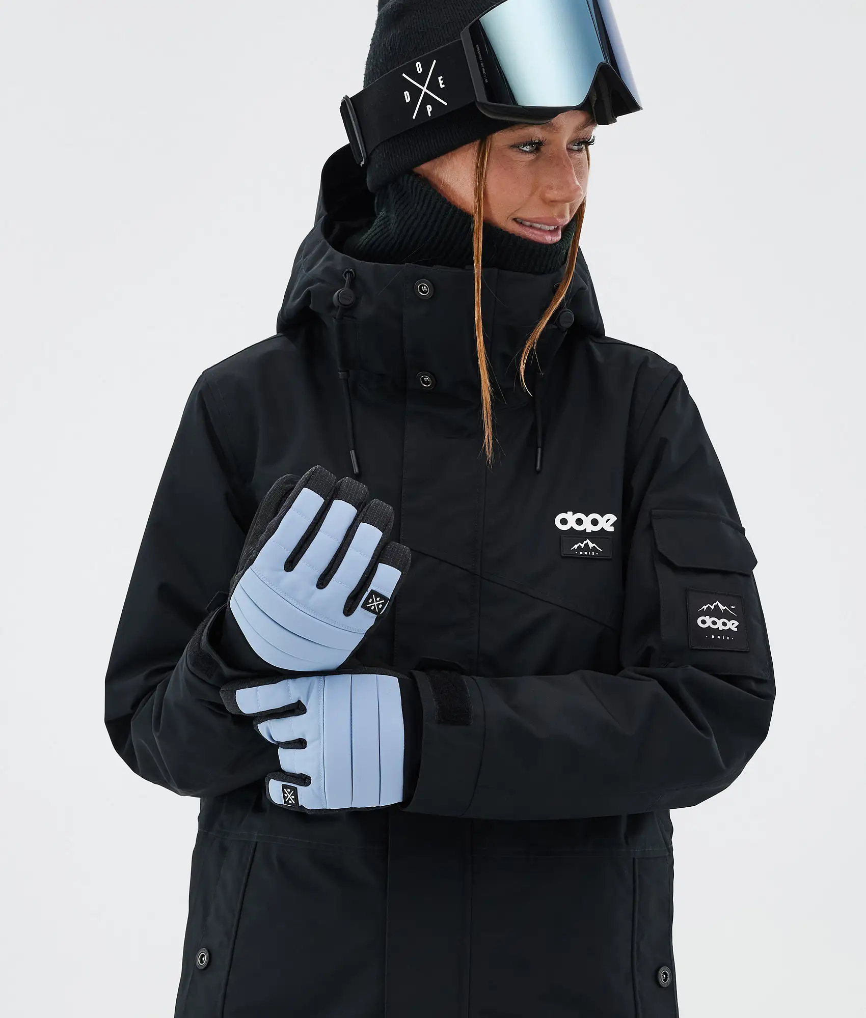 Ace Ski Gloves Light Blue