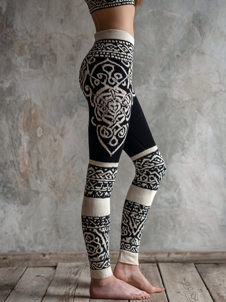 Women's Vintage Viking Celtic Knot Print Leggings