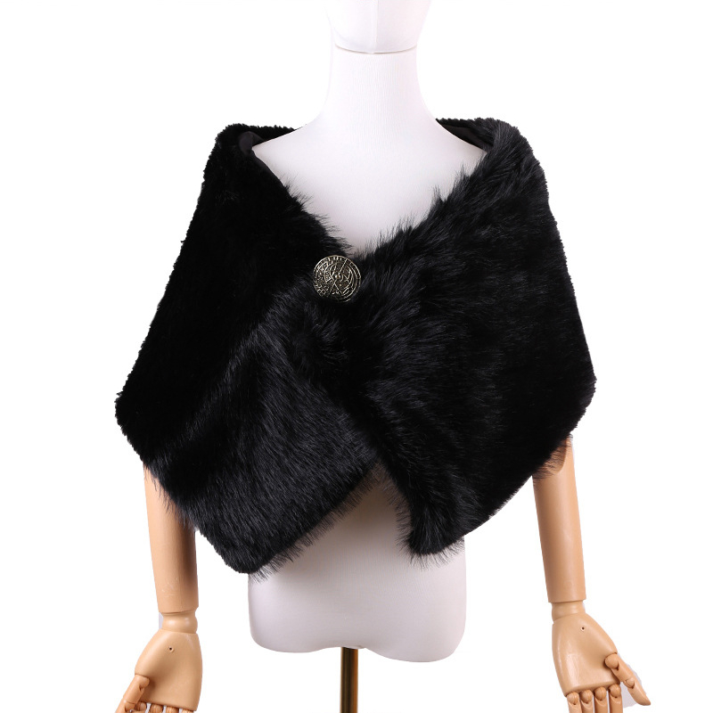Vintage Viking Medieval Cozy Ecofriendly Fur Shawl
