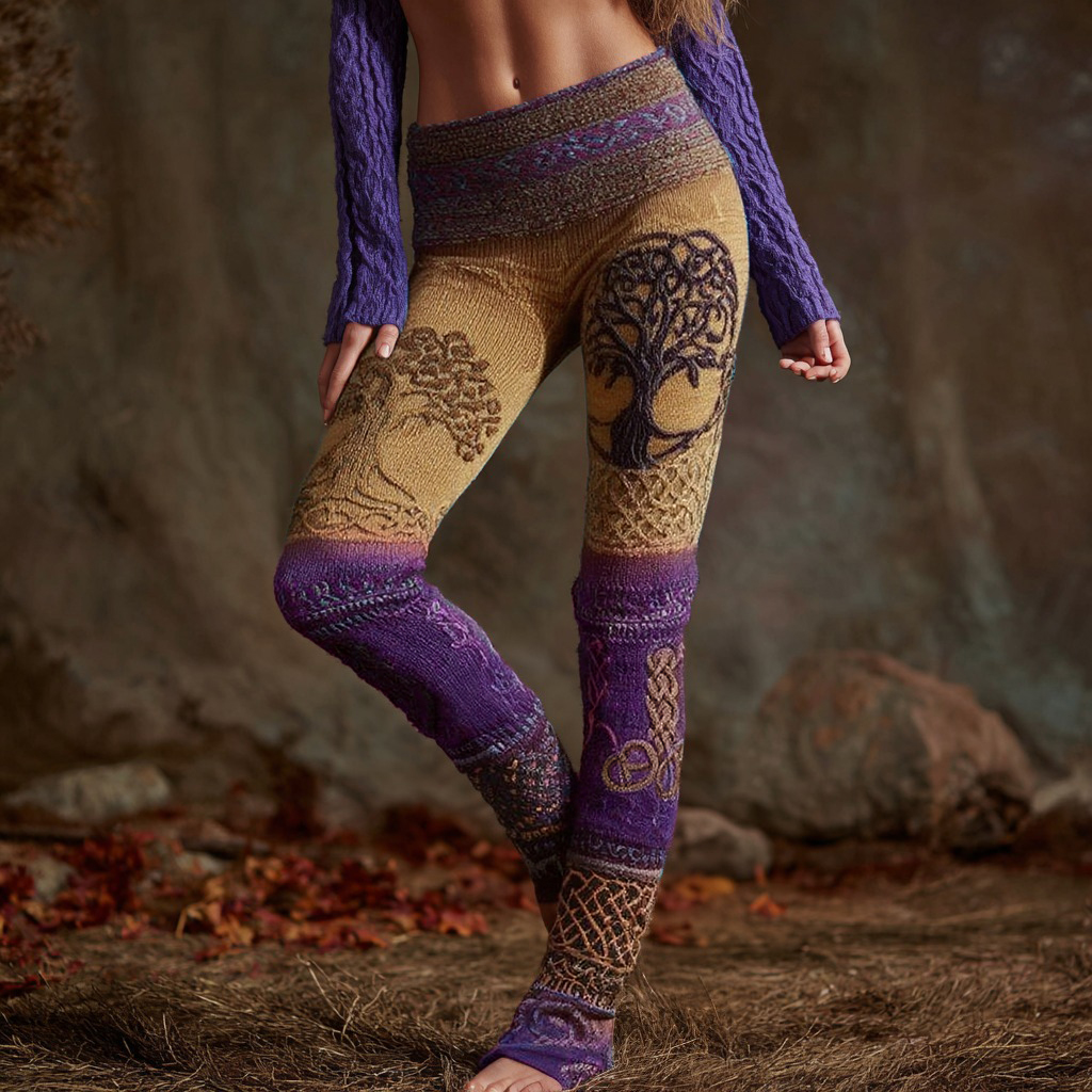 Women's Viking Celtic Knot Tree Of Life Leggings