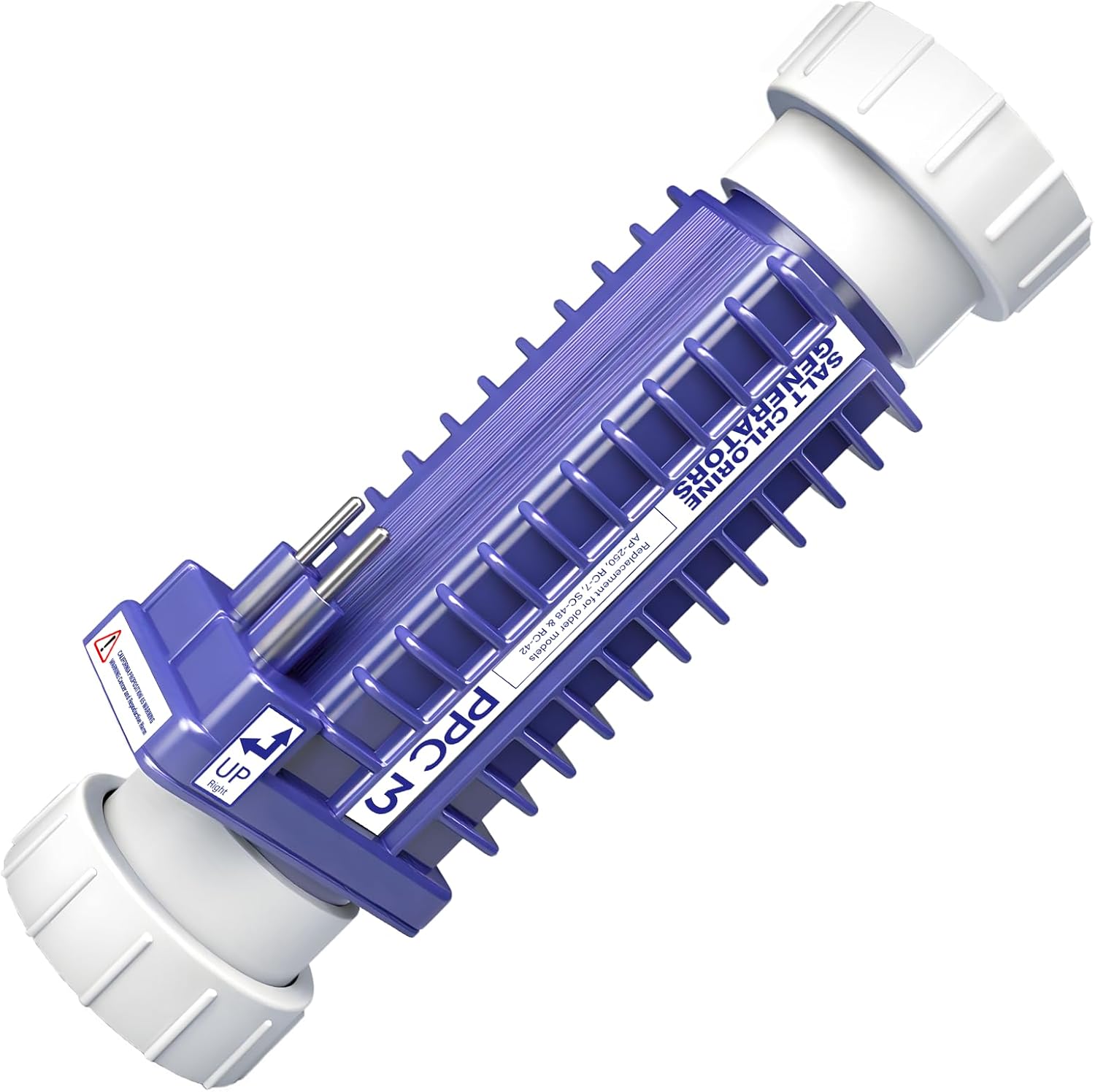 PPC3 Salt Cell Compatible with Autopilot Pool Pilot Digital Chlorine Generator, Replaces The Older Models AP-250, RC-7, SC-48 & RC-42, and is Suitable for 50,000-gallon Pools