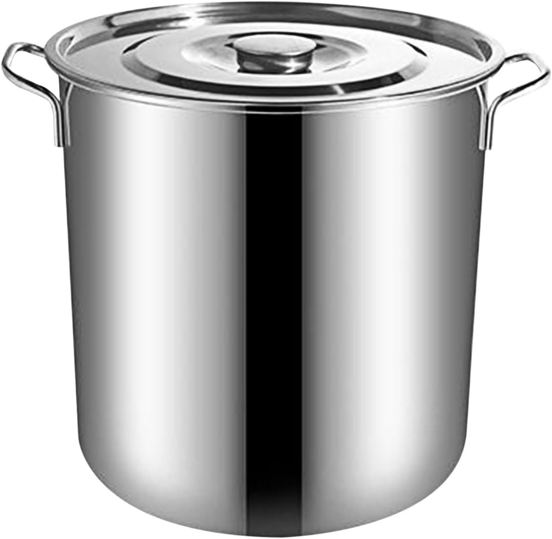 Large Capacity Stainless Steel Soup Bucket - Crayfish Boiler & Seafood Stew Pot for Commercial Use(50CM*50CM)