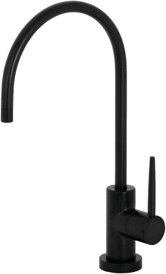 Kingston Brass KS8190NYL New York Water Filtration Faucet, Matte Black, 11.13 x 5.88 x 1.69
