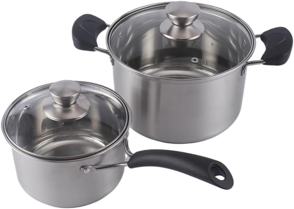 Stainless Steel Three-piece Pot Set with A Multi-purpose Soup Kitchen To Add Thick Hot